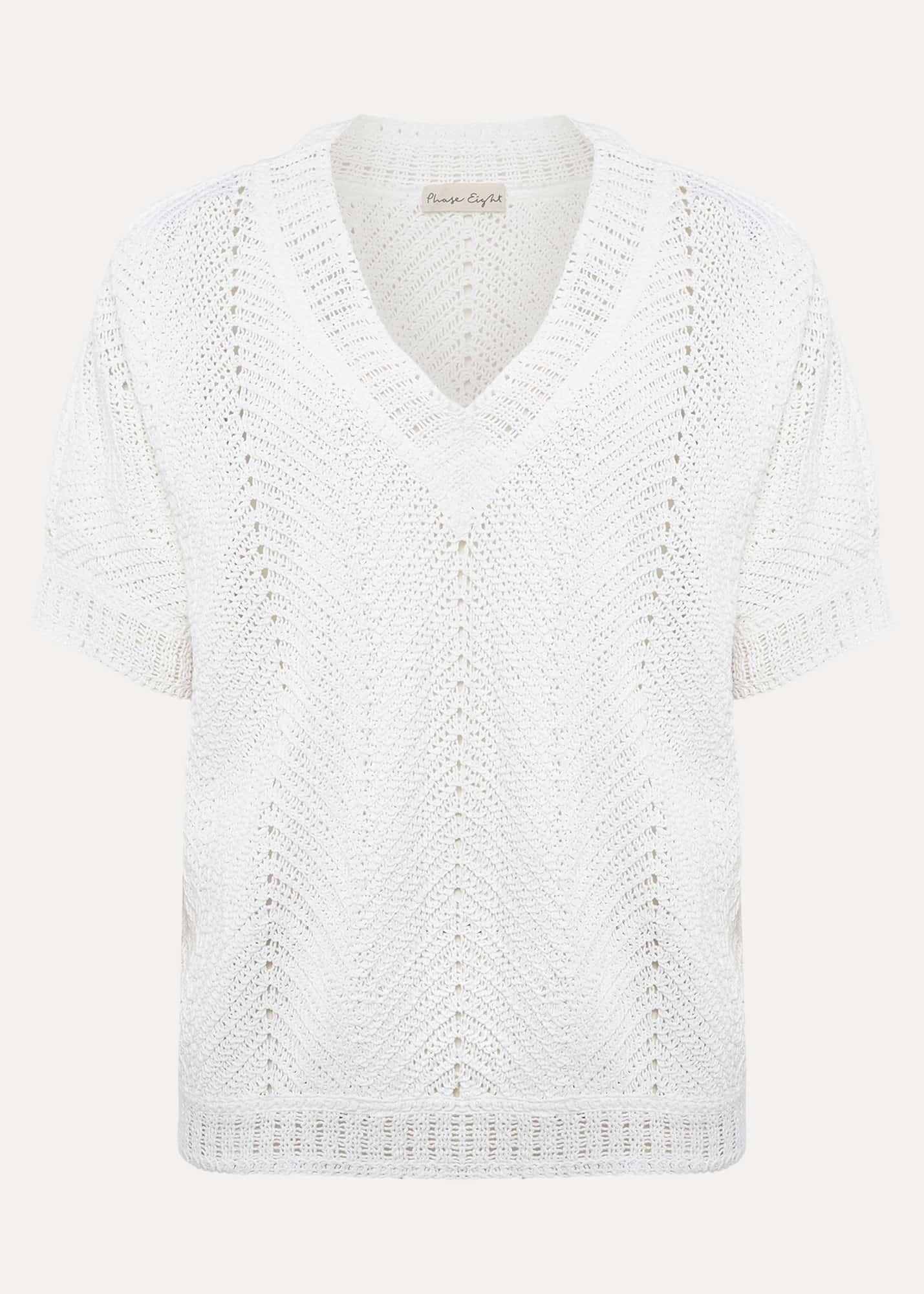 Avas Crochet Knit Top