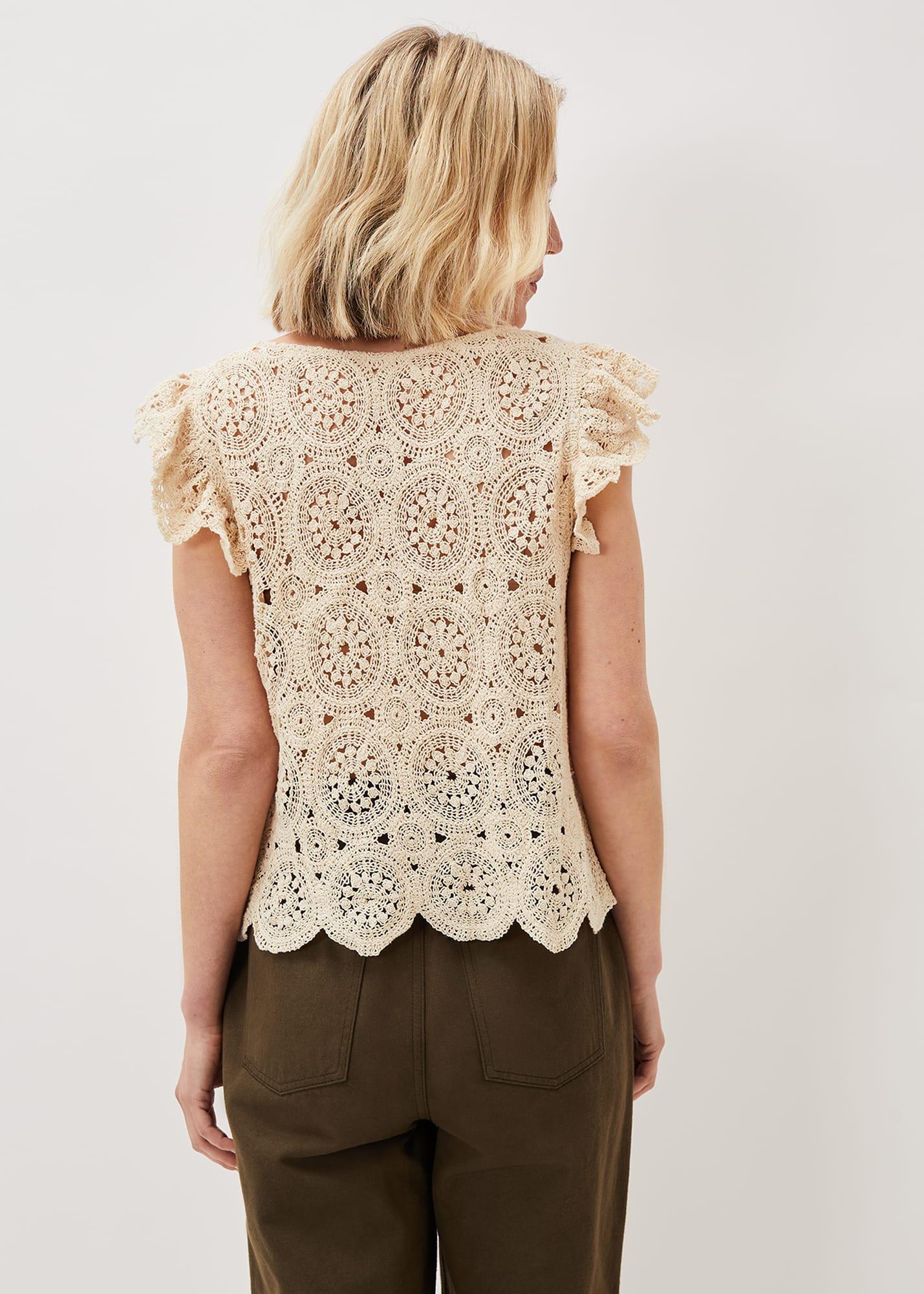 Paulie Crochet Pattern Knit Top
