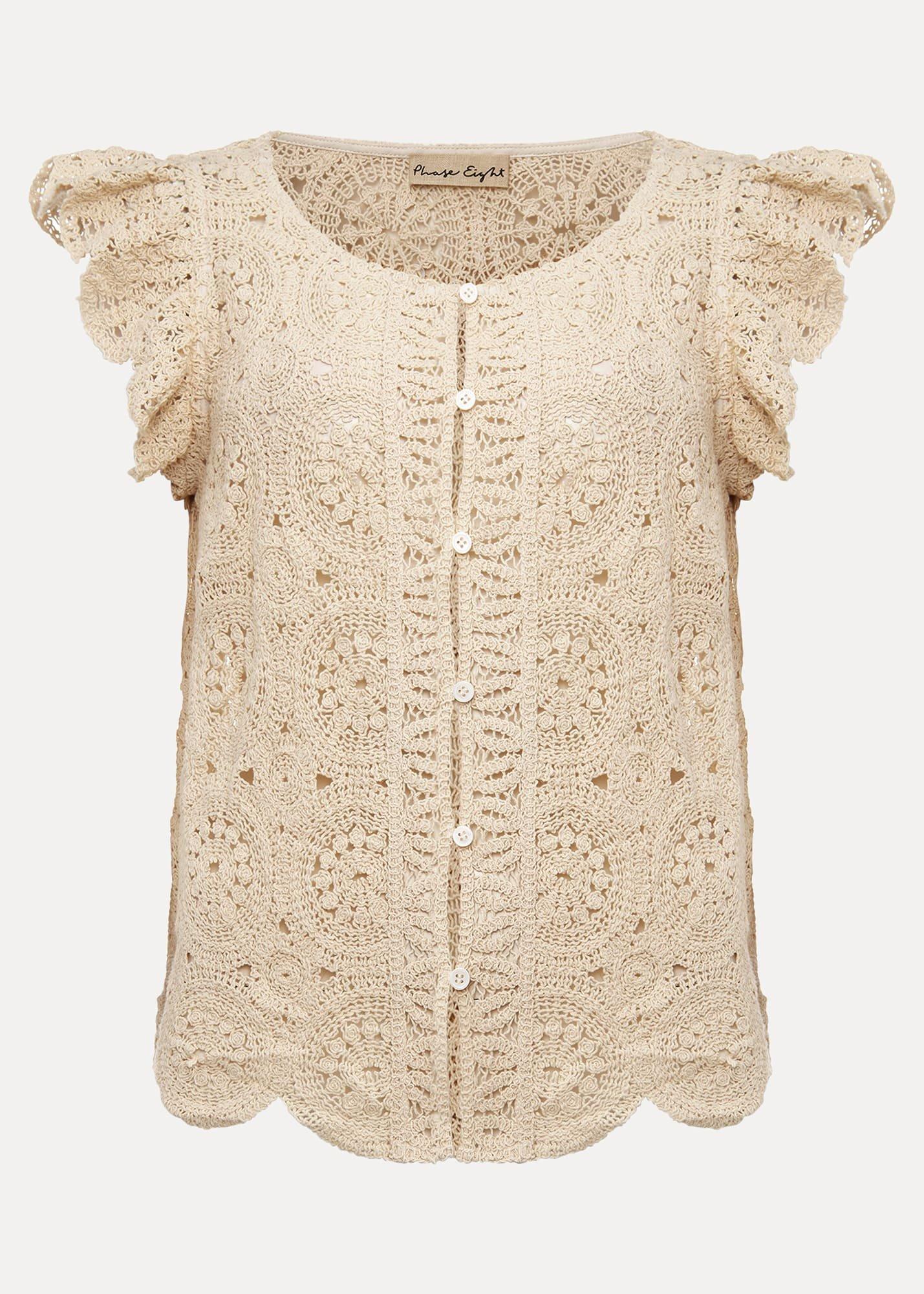 Paulie Crochet Pattern Knit Top