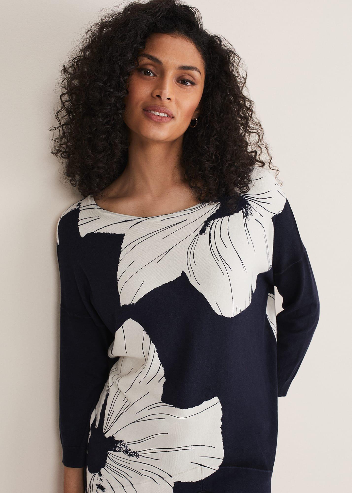 Linda Flower Print Knit