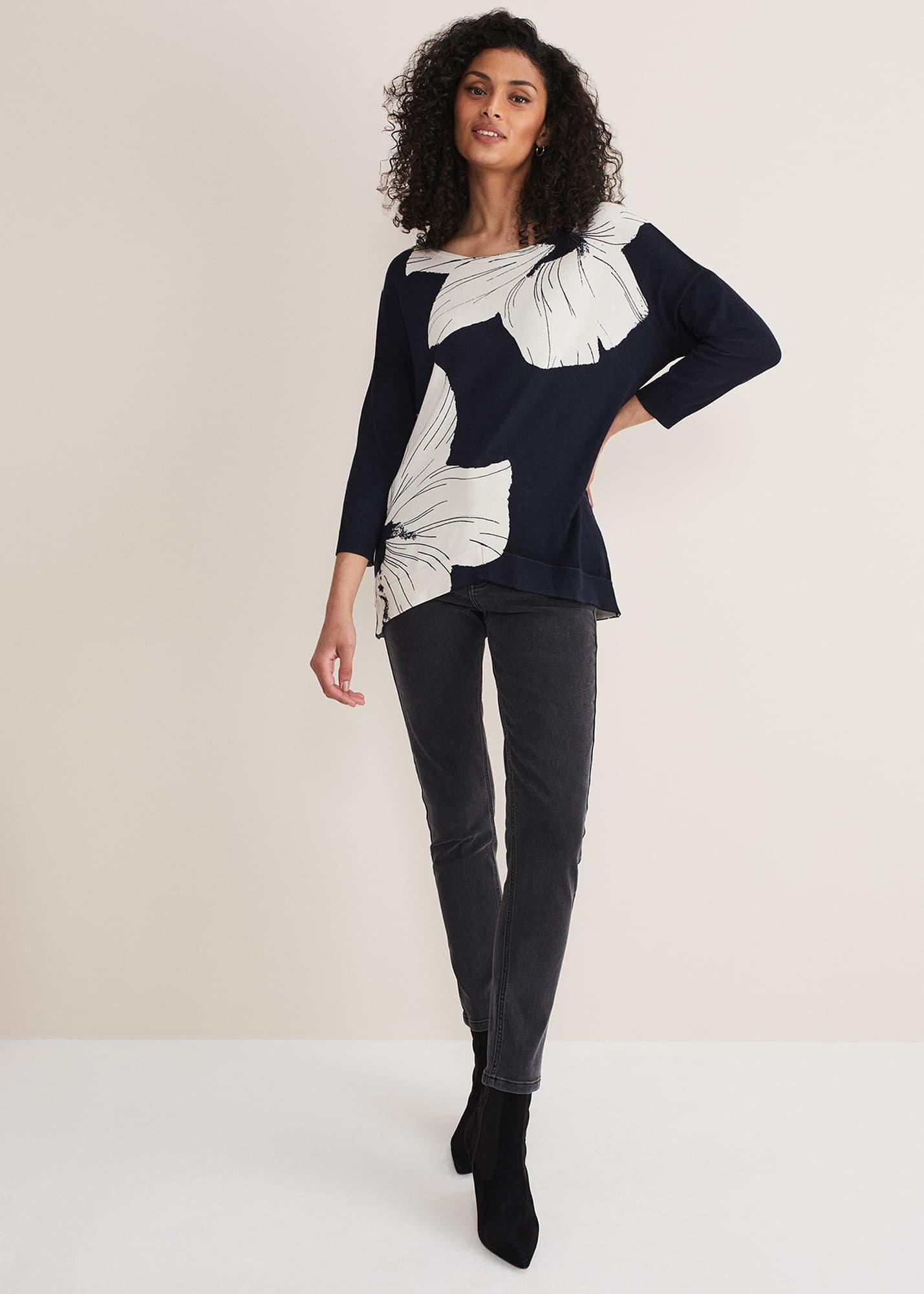 Linda Flower Print Knit