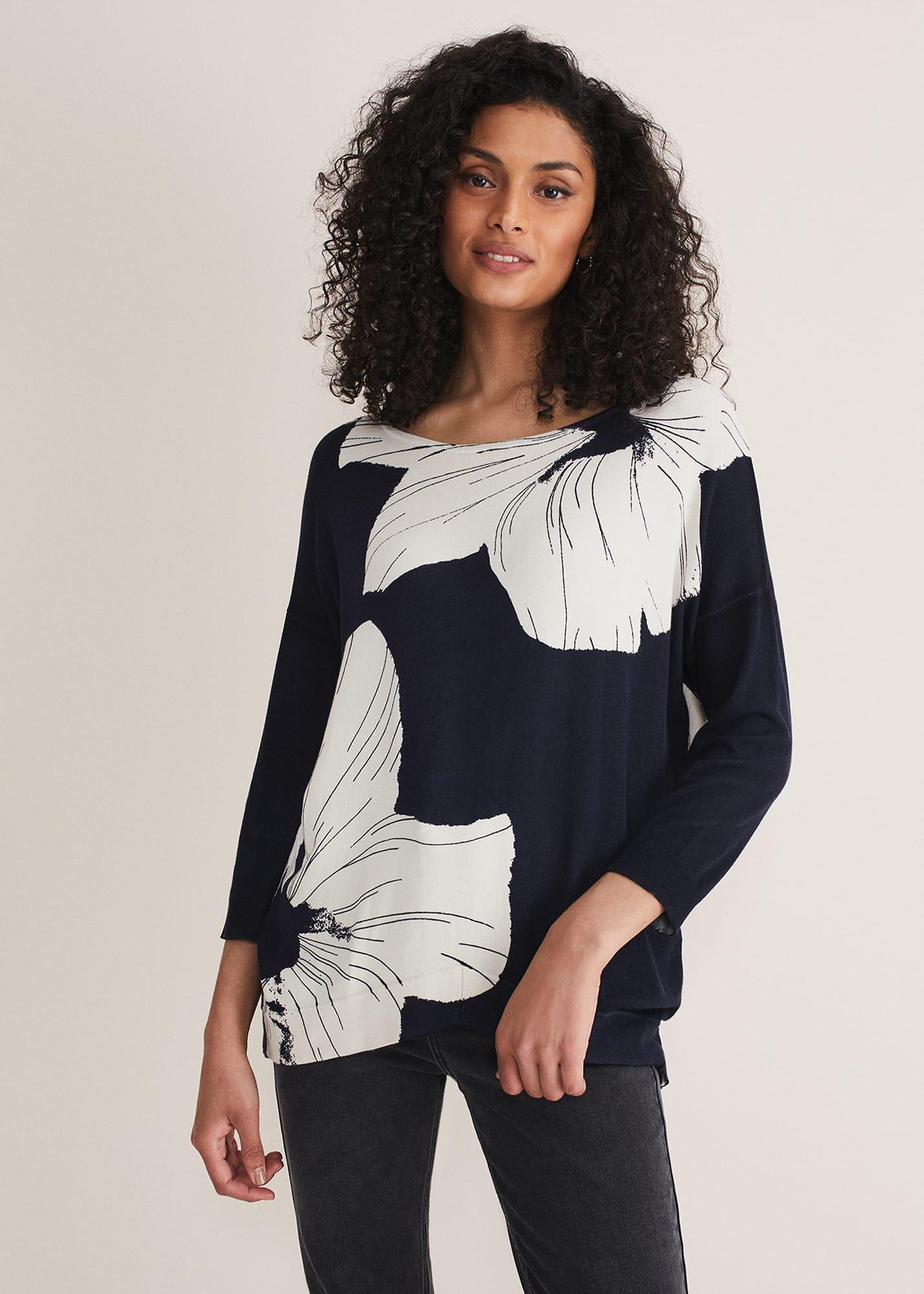 Linda Flower Print Knit
