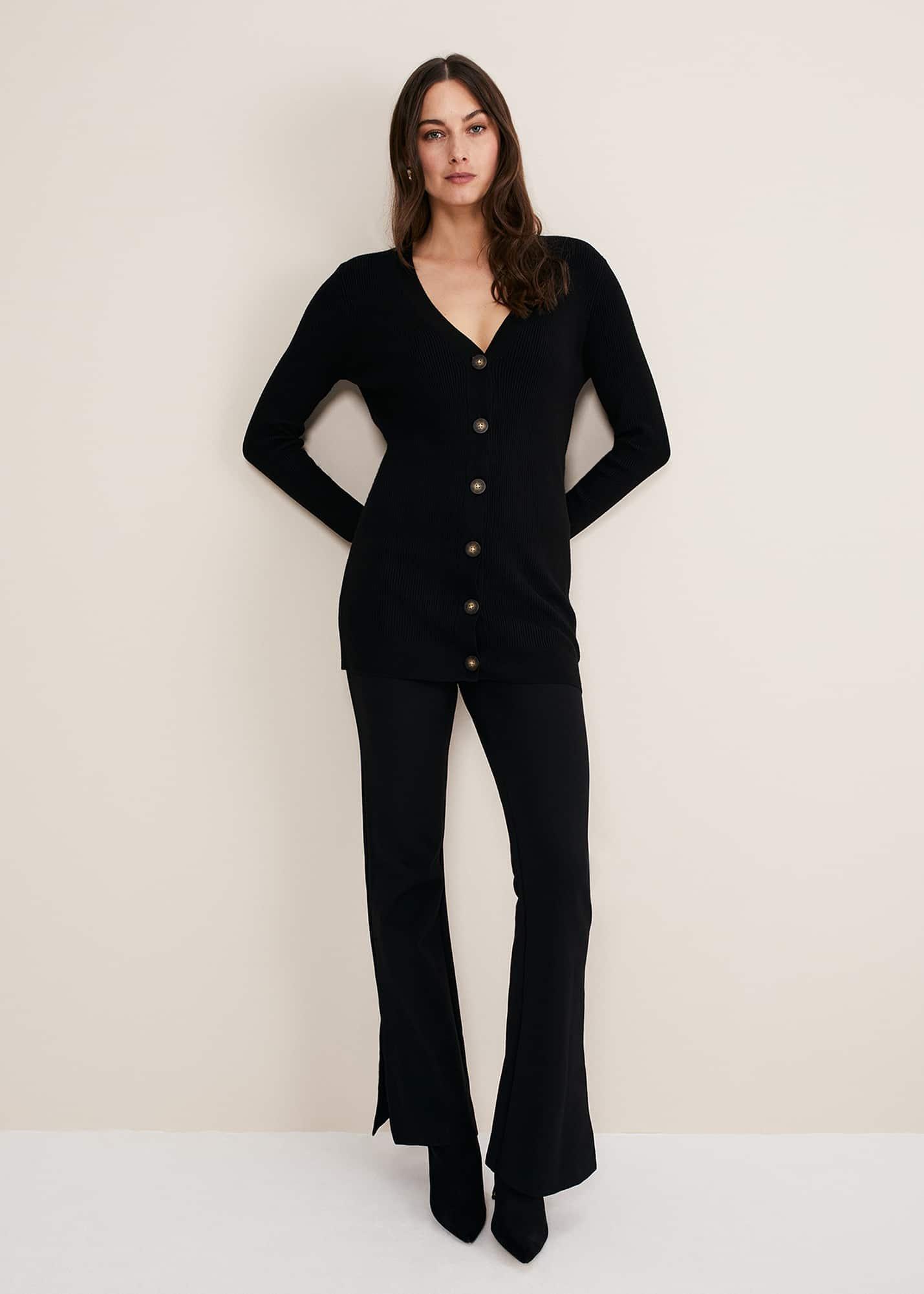 Camille Ribbed Longline Cardigan