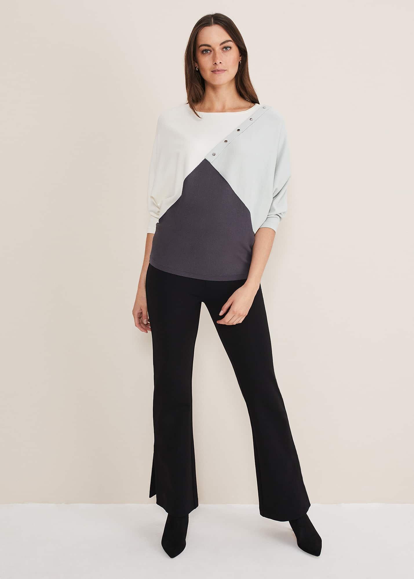 Tessa Colour Block Button Knit