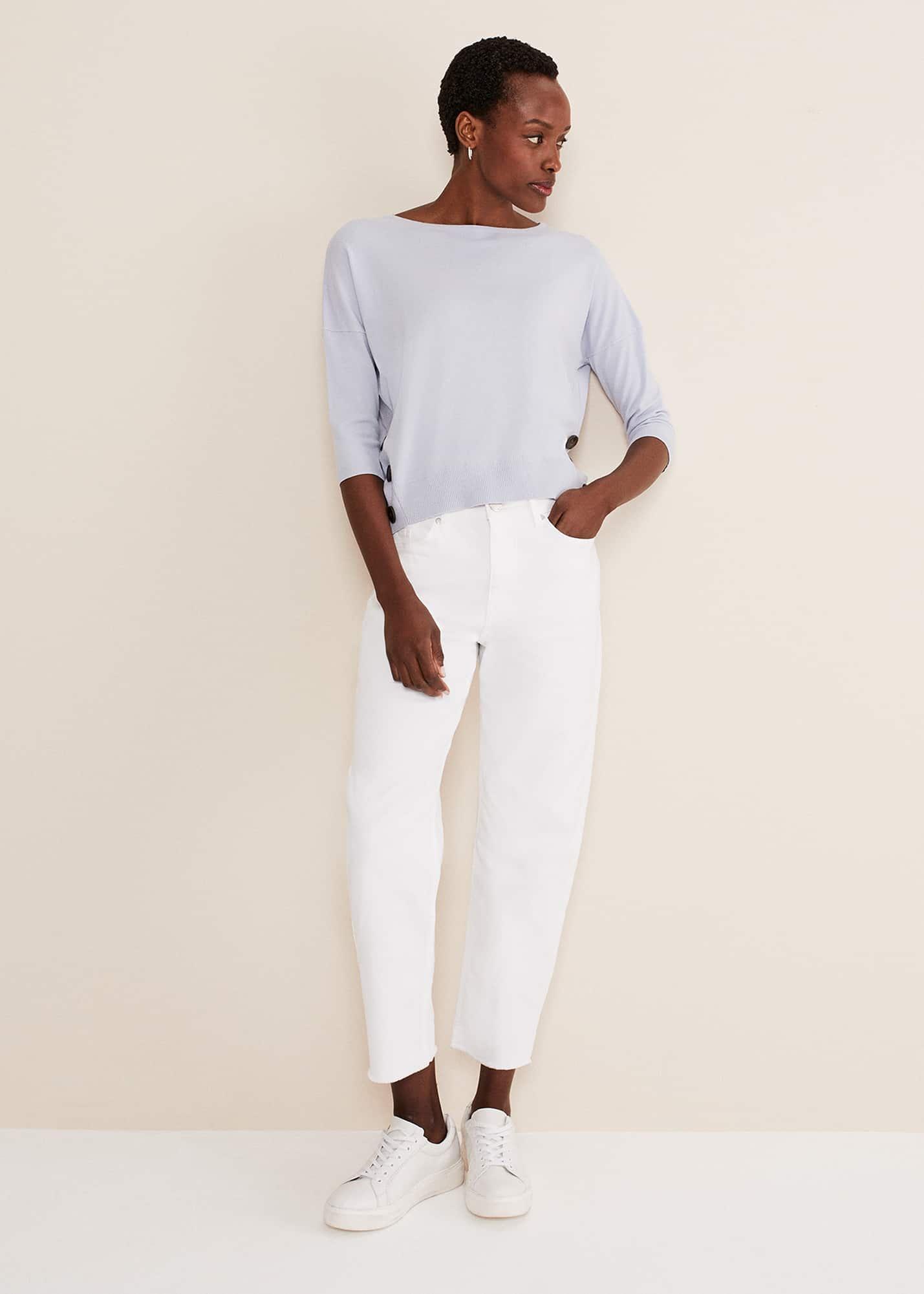 Linda Button Trim Knit