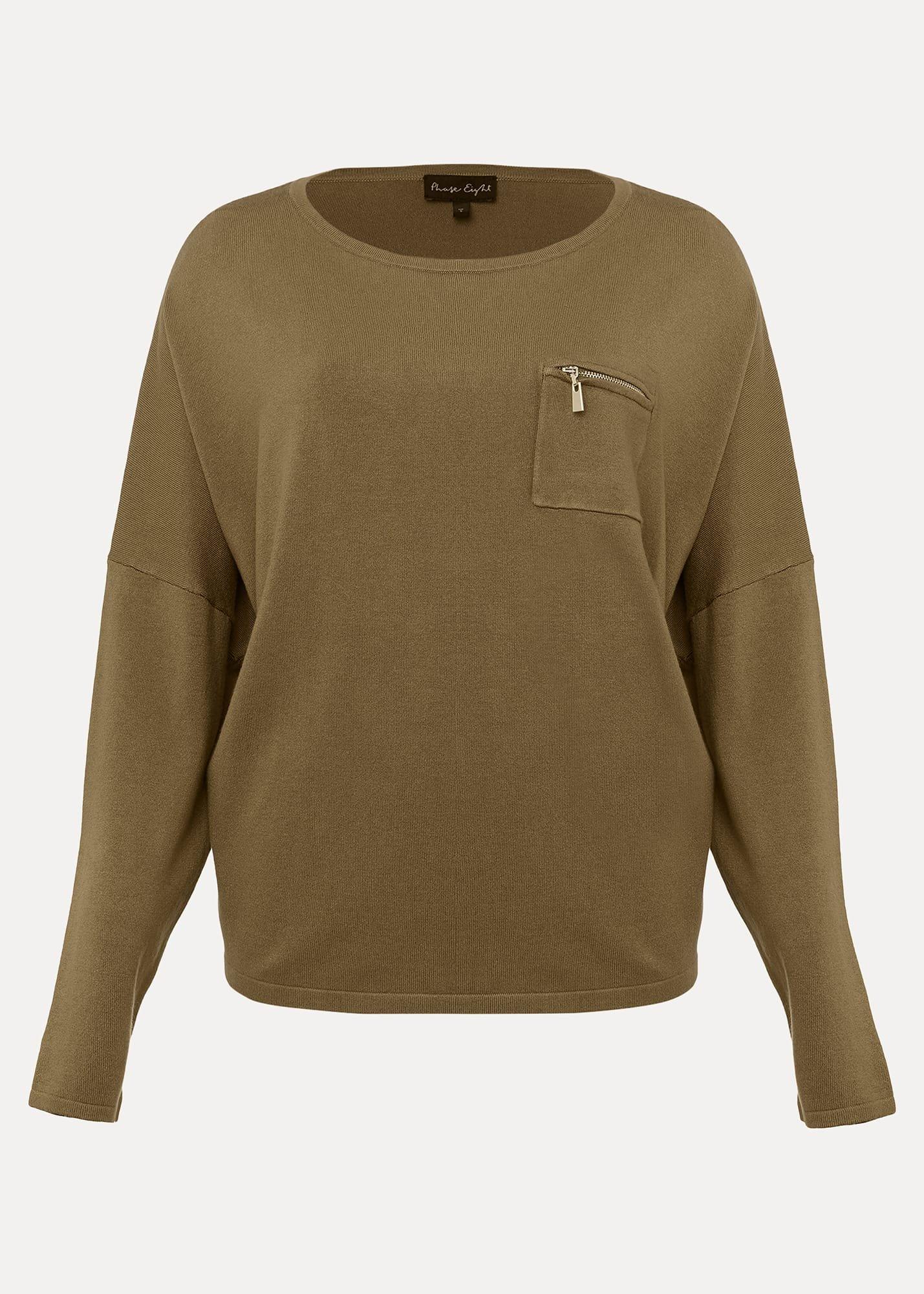 Rose Pocket Trim Knit