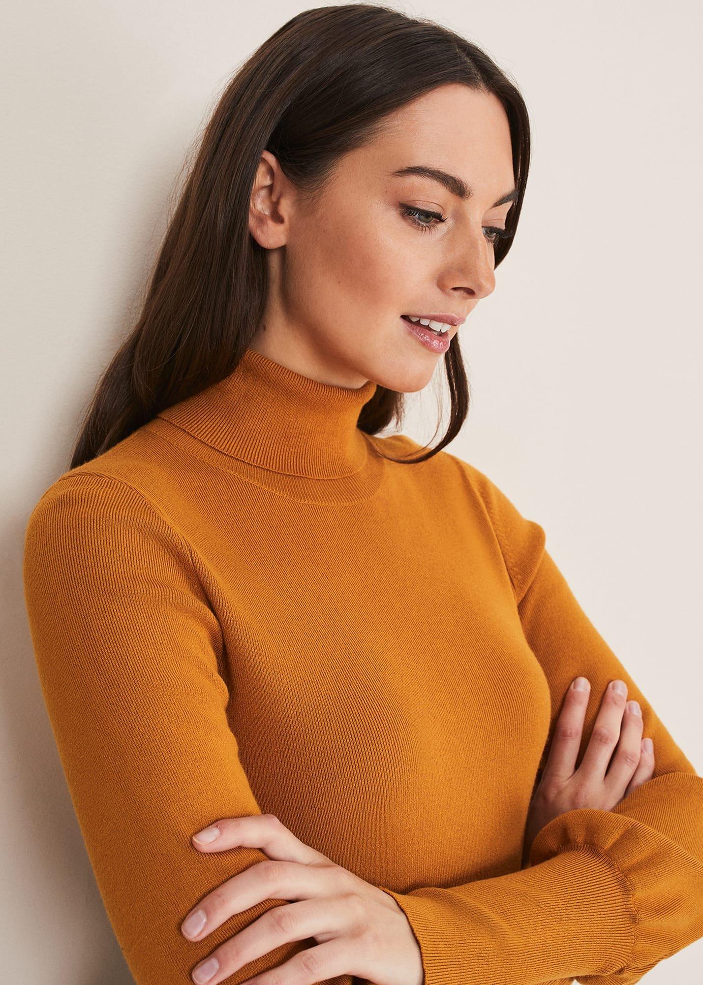 Gwyneth Balloon Sleeve Fine Knit Jumper