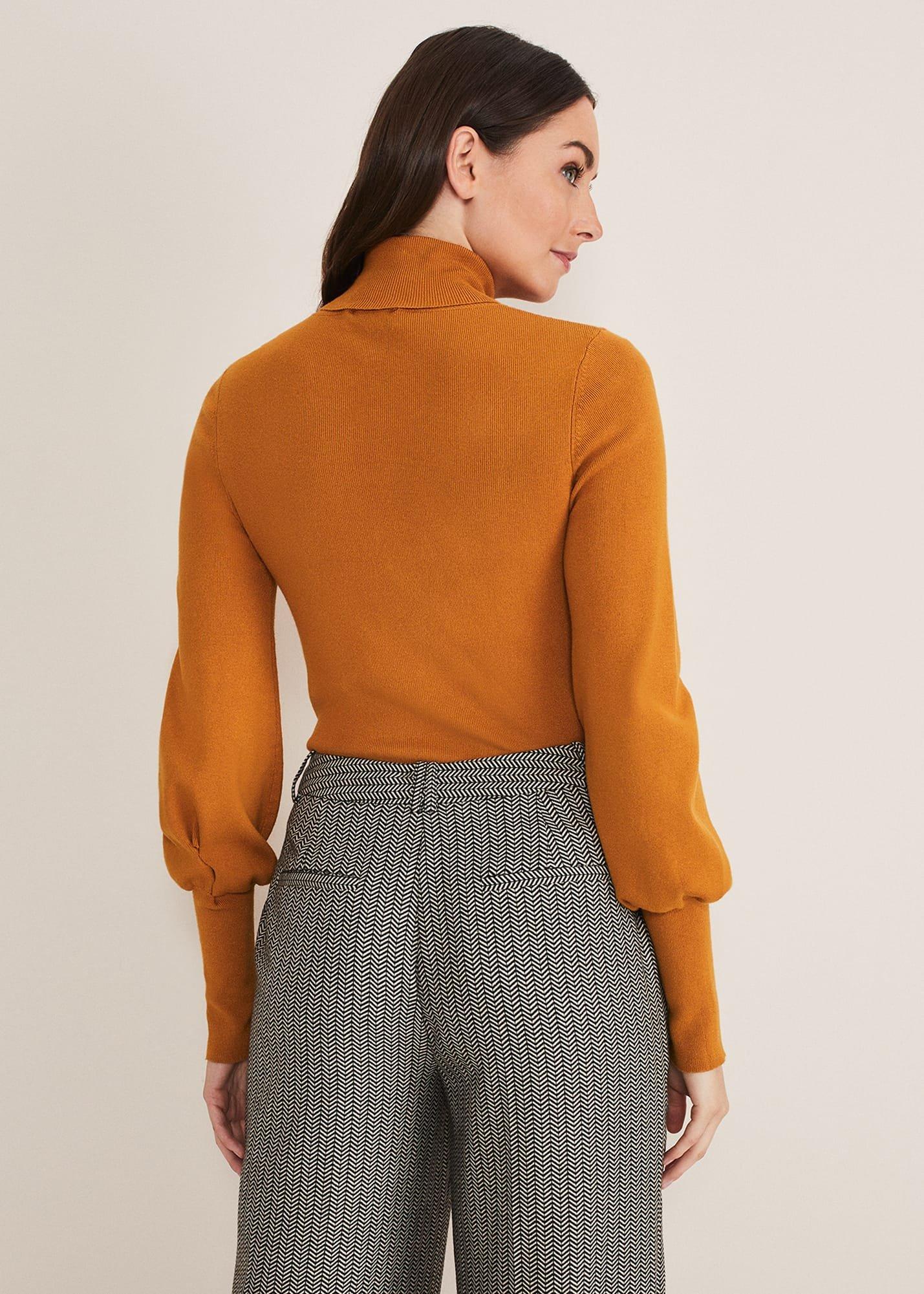 Gwyneth Balloon Sleeve Fine Knit Jumper
