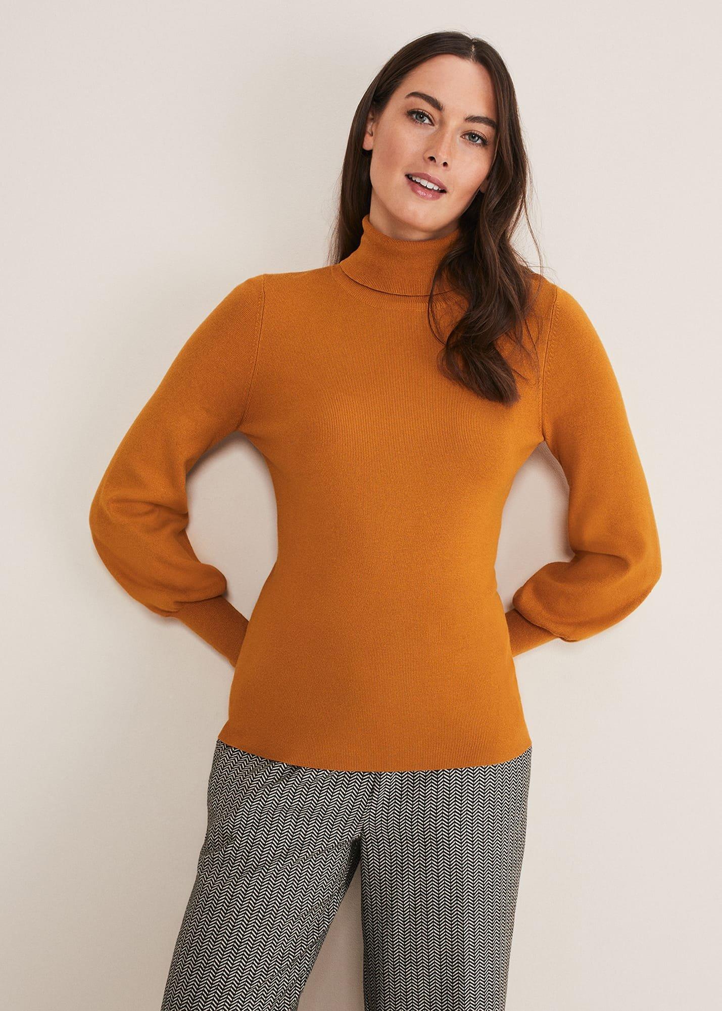 Gwyneth Balloon Sleeve Fine Knit Jumper