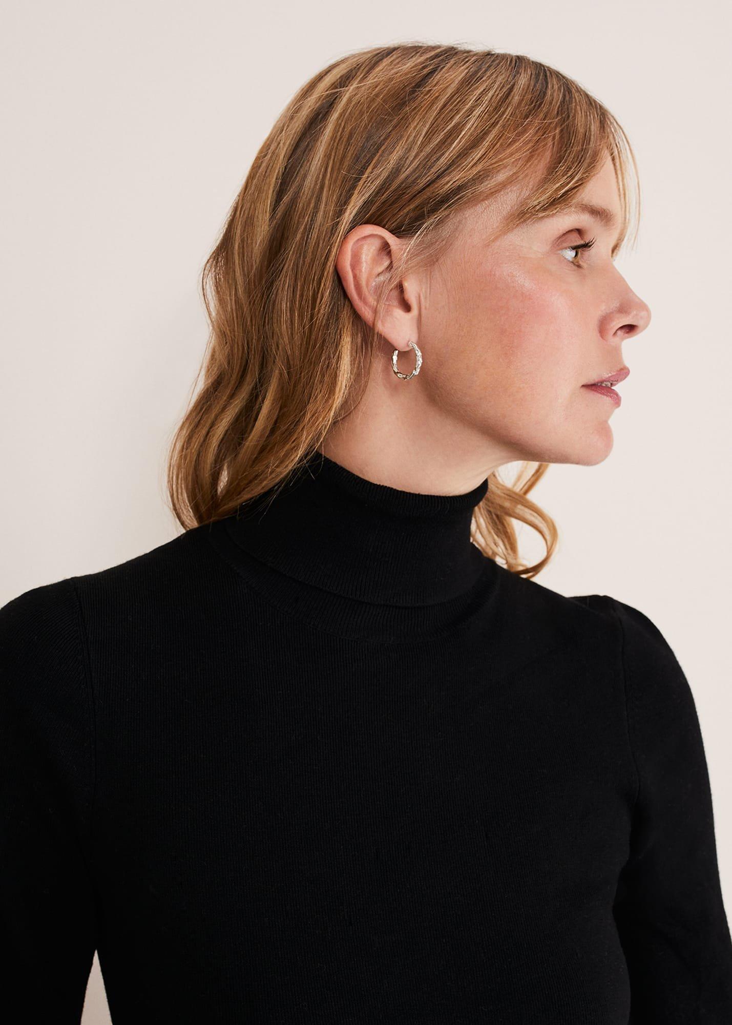 Gwyneth Balloon Sleeve Fine Knit Jumper