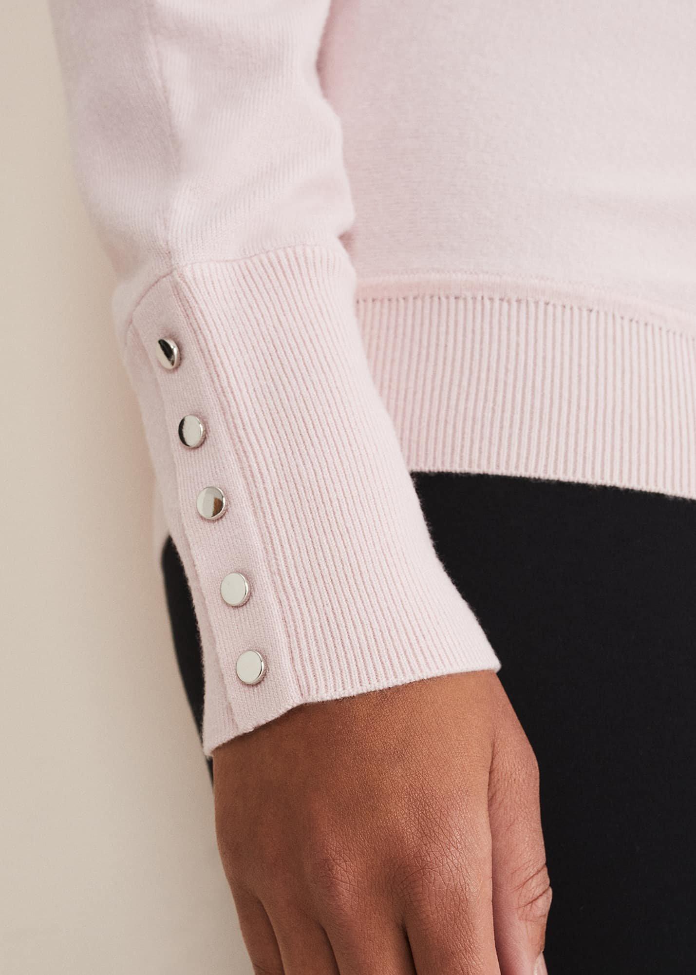 Indigo Button Cuff Easy Knit