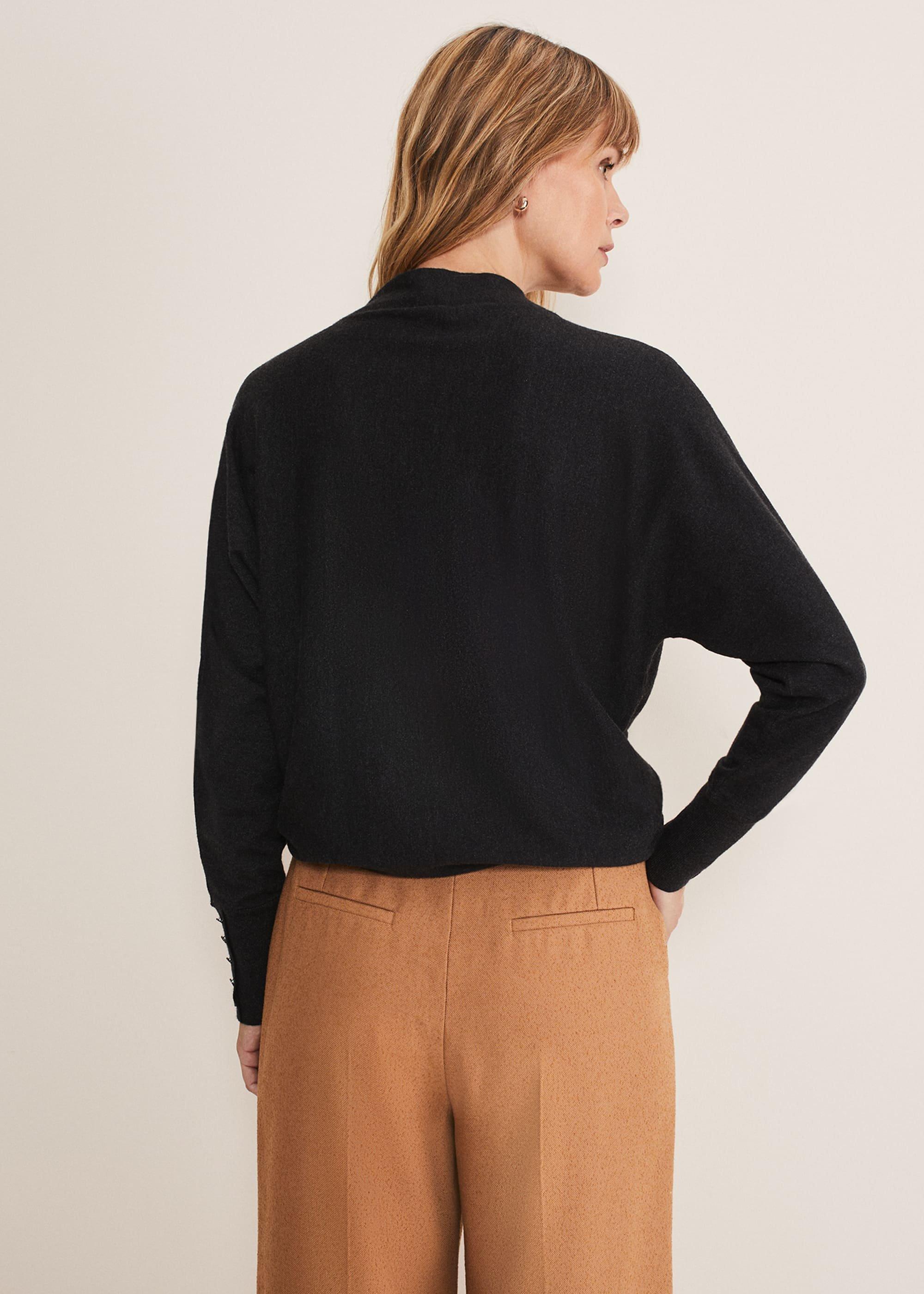 Indigo Button Cuff Easy Knit