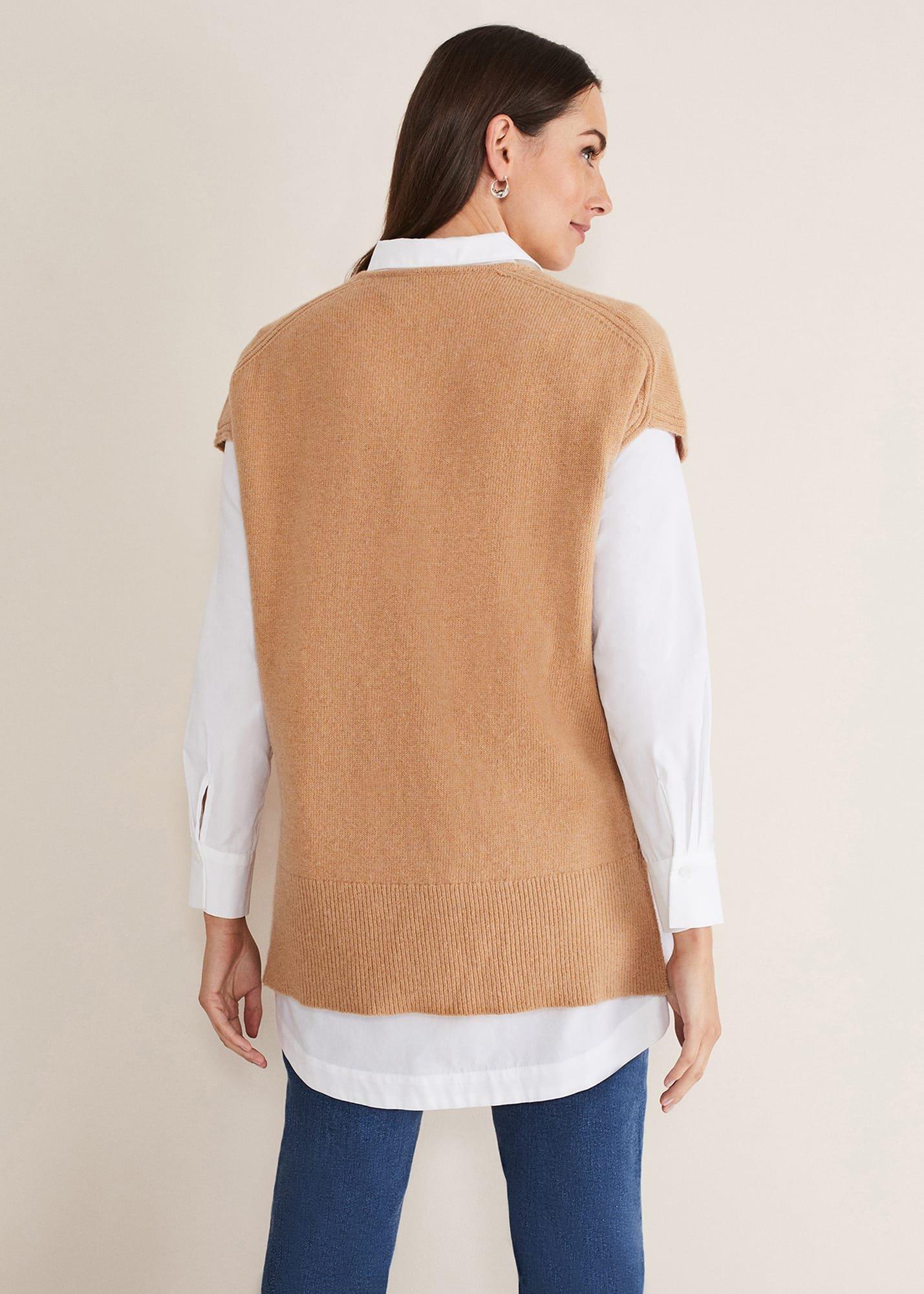 Safin V Neck Wool Blend Knitted Tabbard
