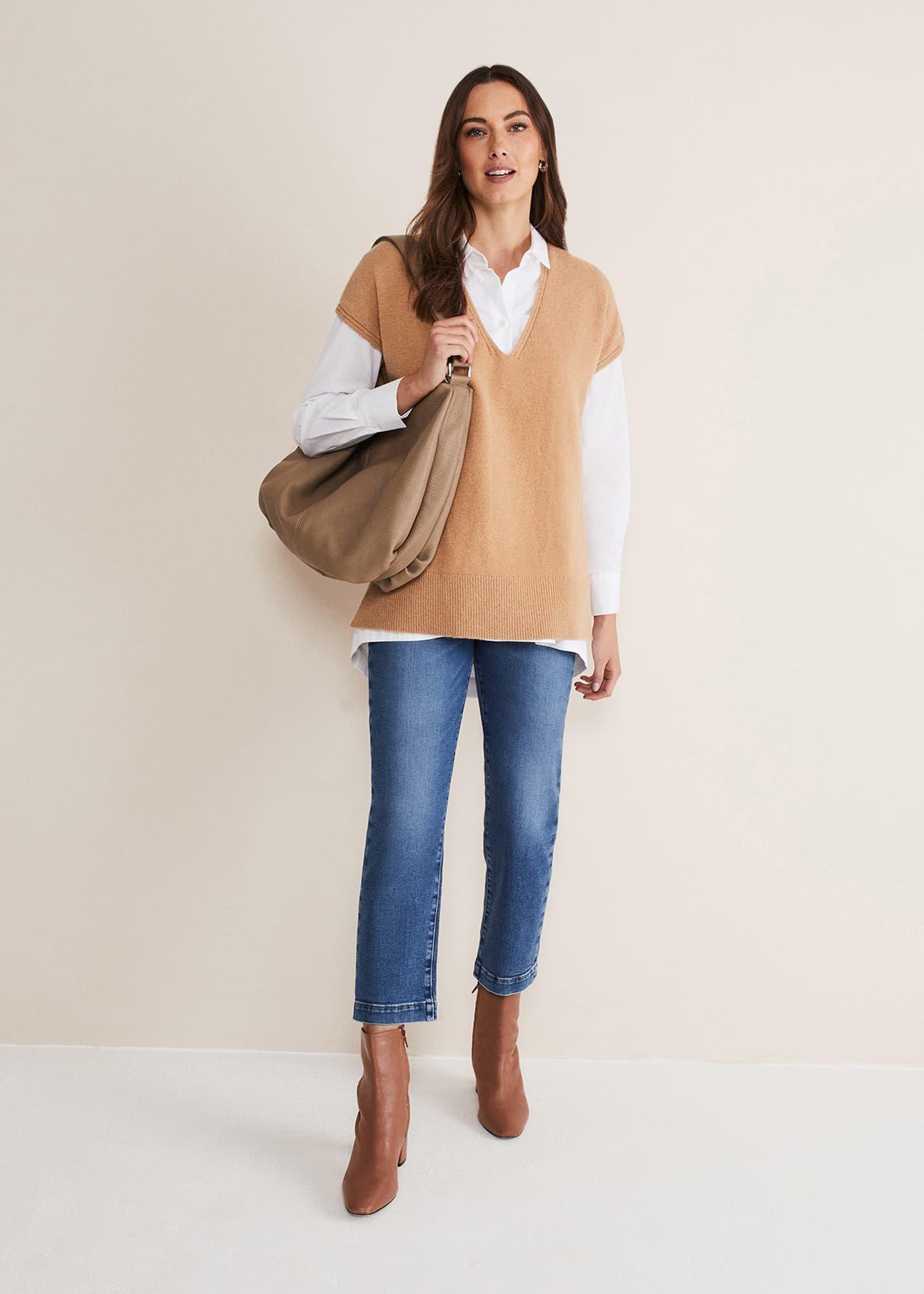 Safin V Neck Wool Blend Knitted Tabbard