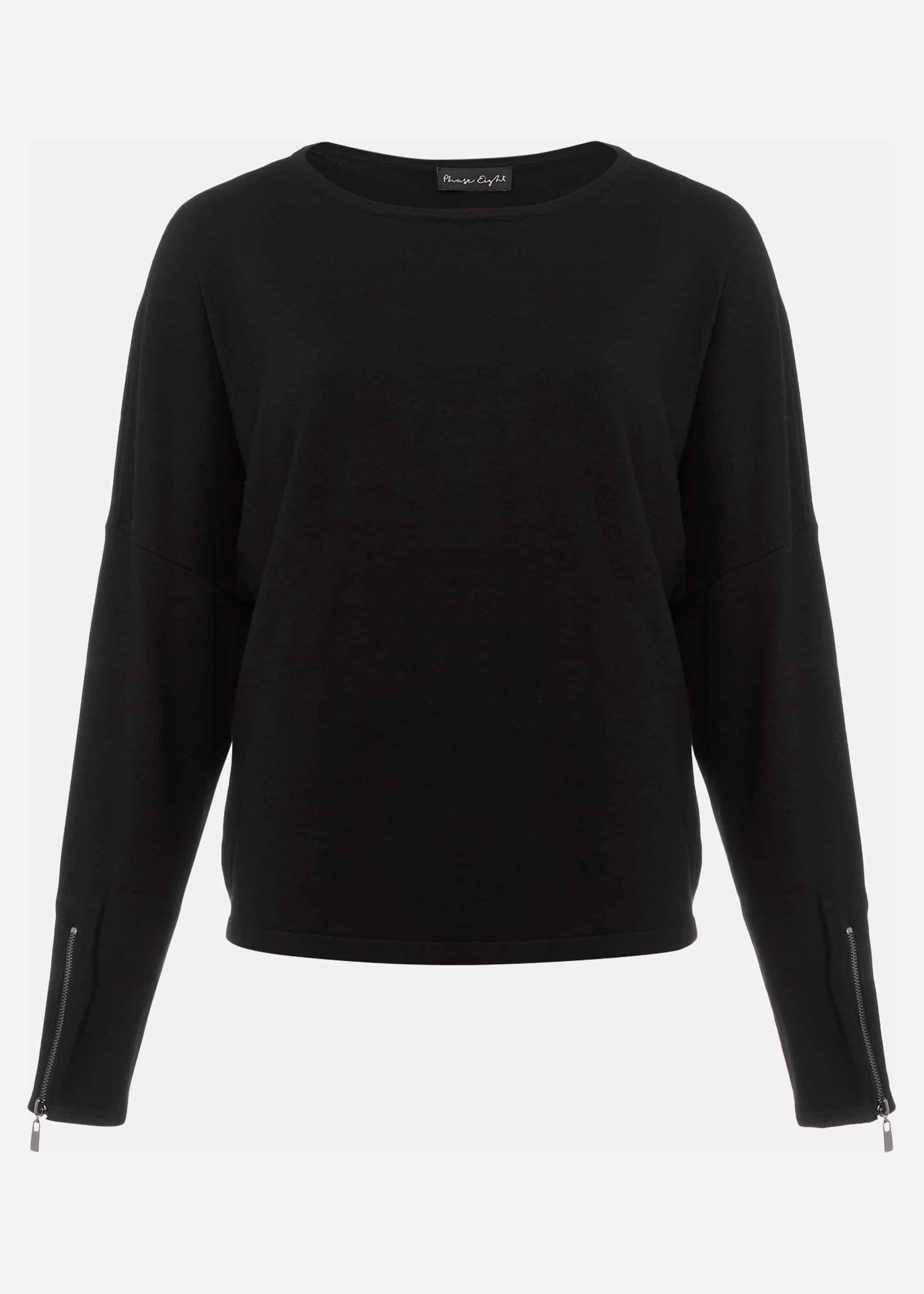 Olivian Zip Cuff Detail Knit