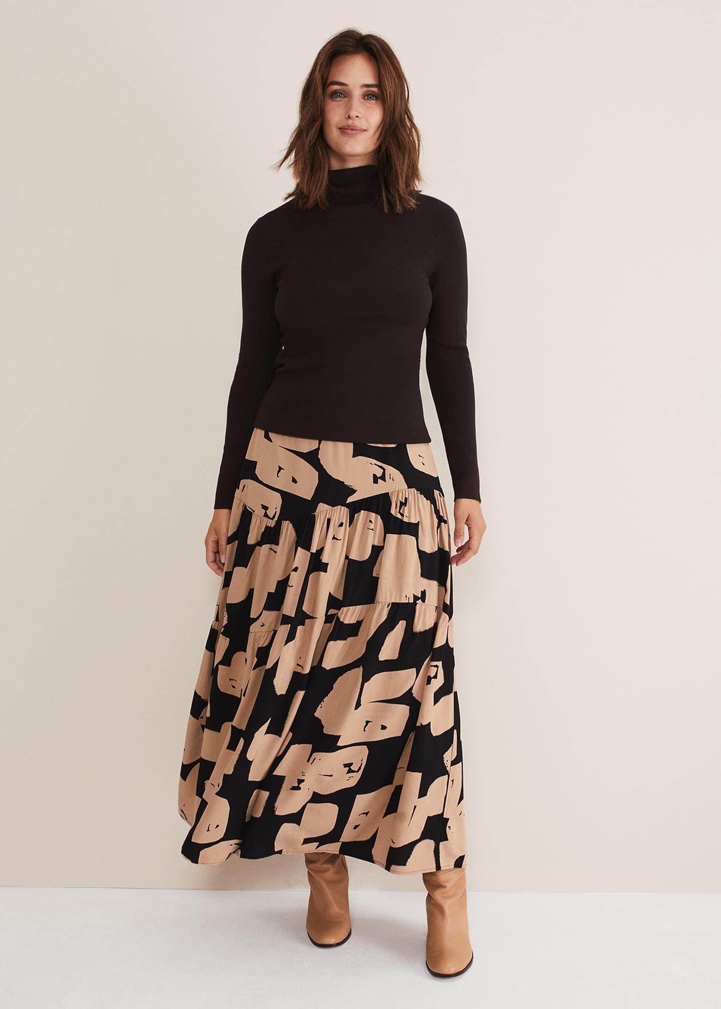 Ottilie Button Detail Roll Neck Knit