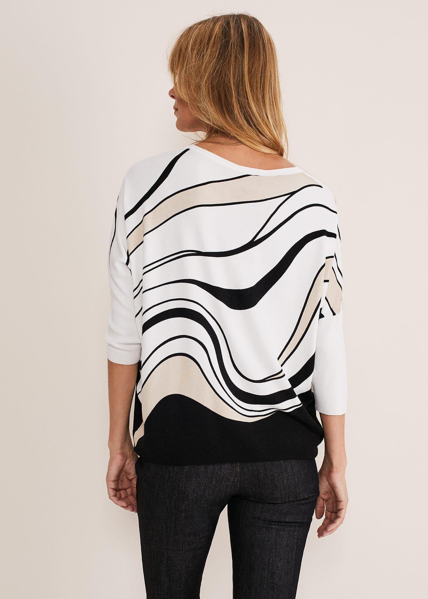 Macie Contour Longline Print Knit