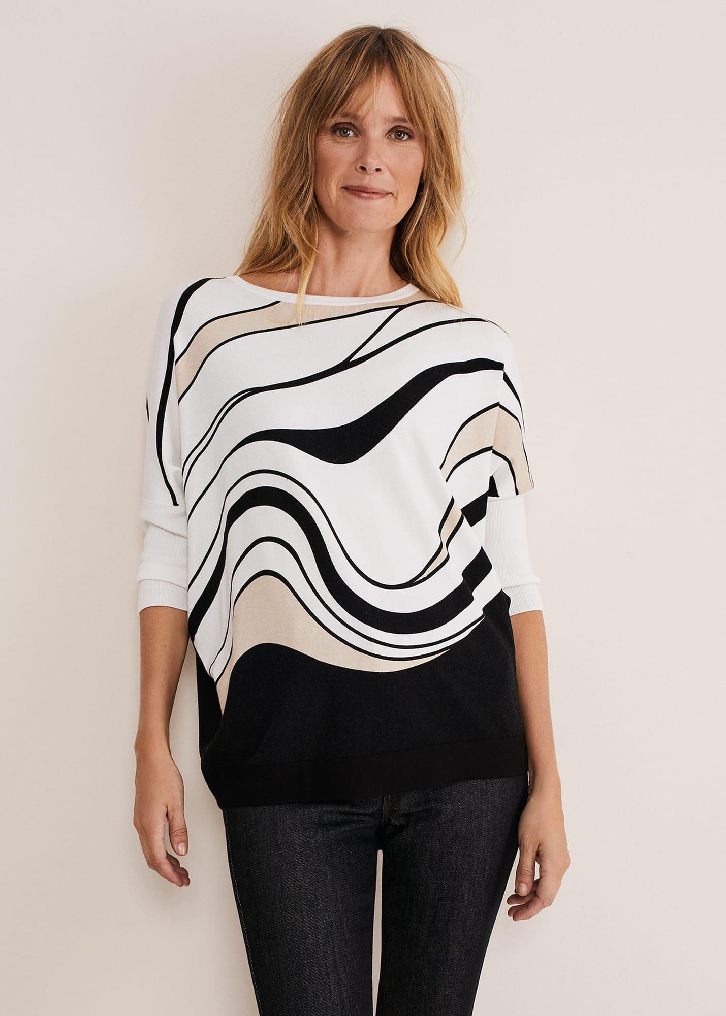 Macie Contour Longline Print Knit