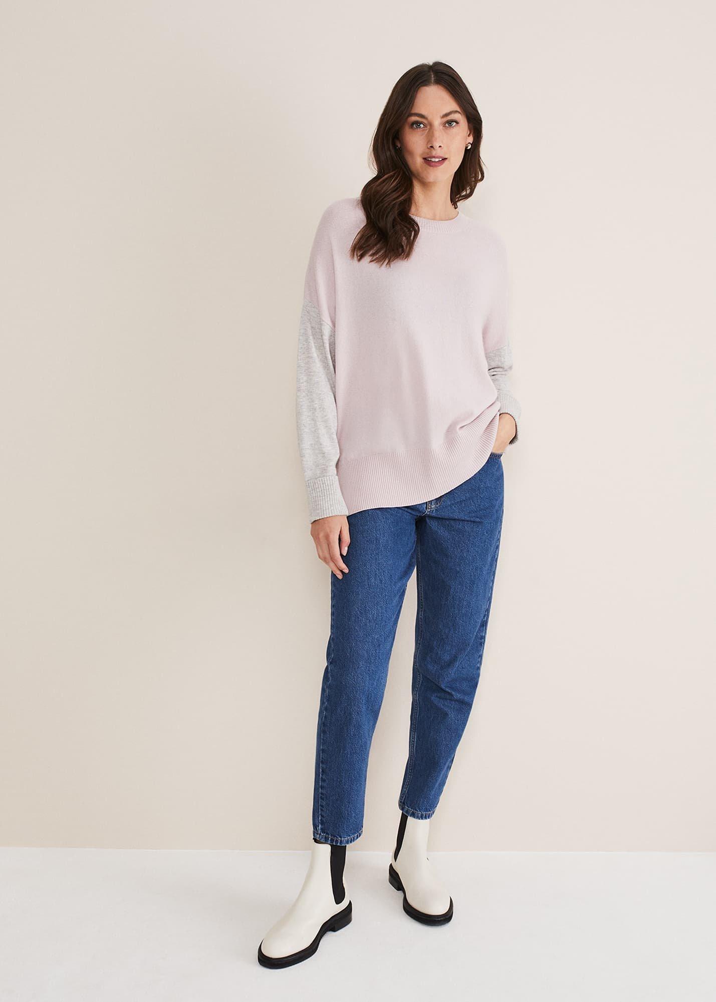 Rema Wool Cashmere Colourblock Jumper