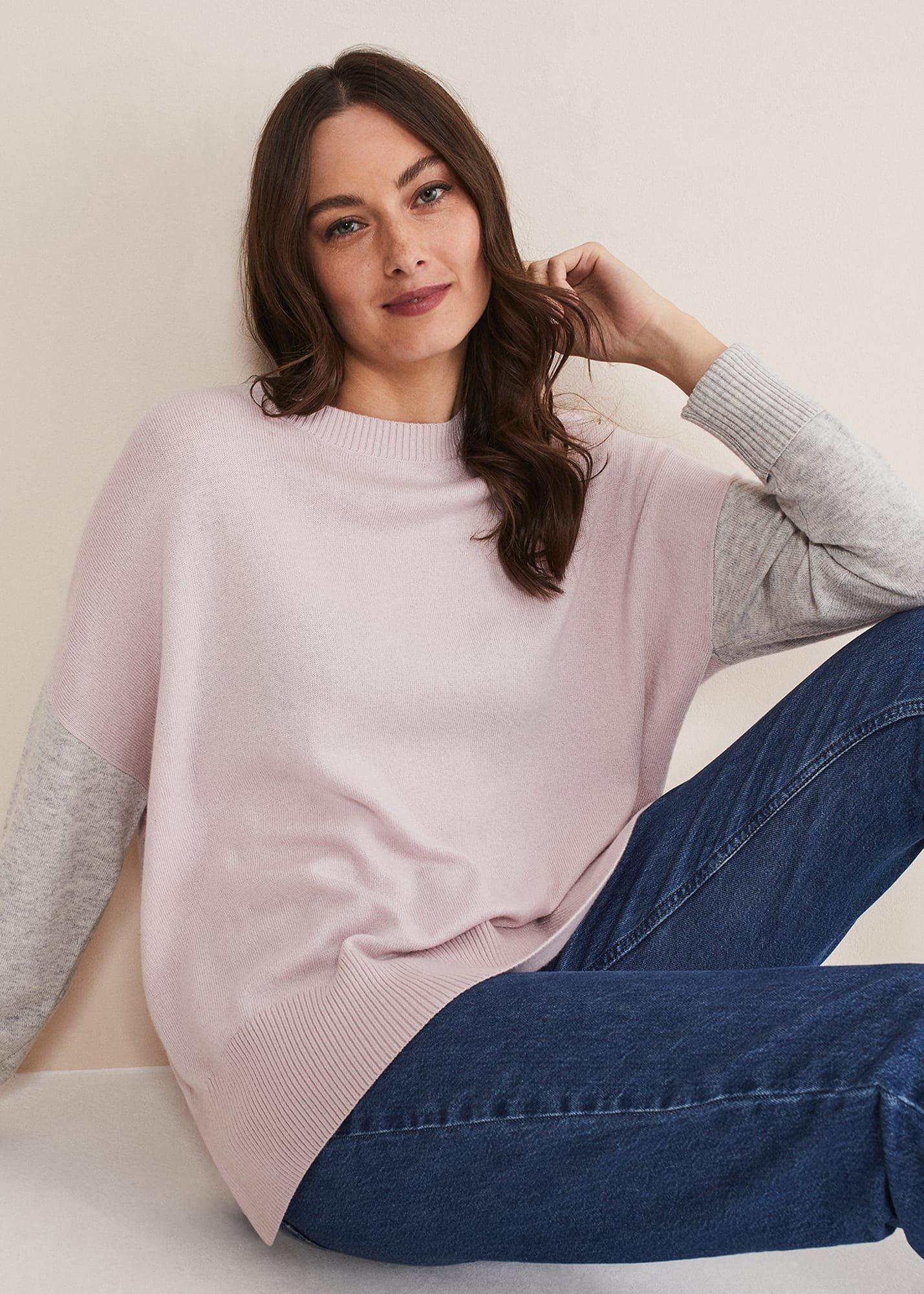Rema Wool Cashmere Colourblock Jumper
