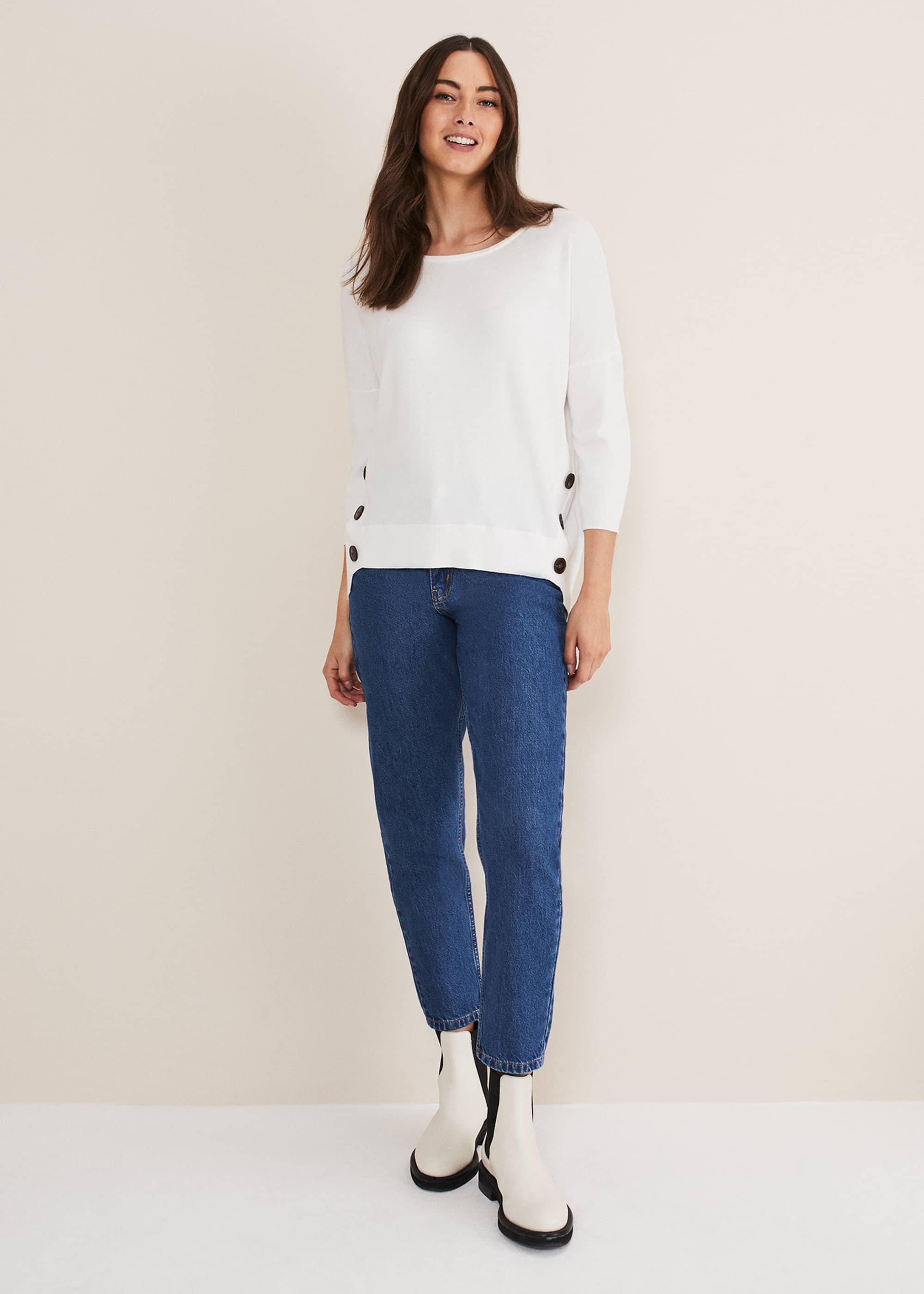 Linda Button Trim Knit