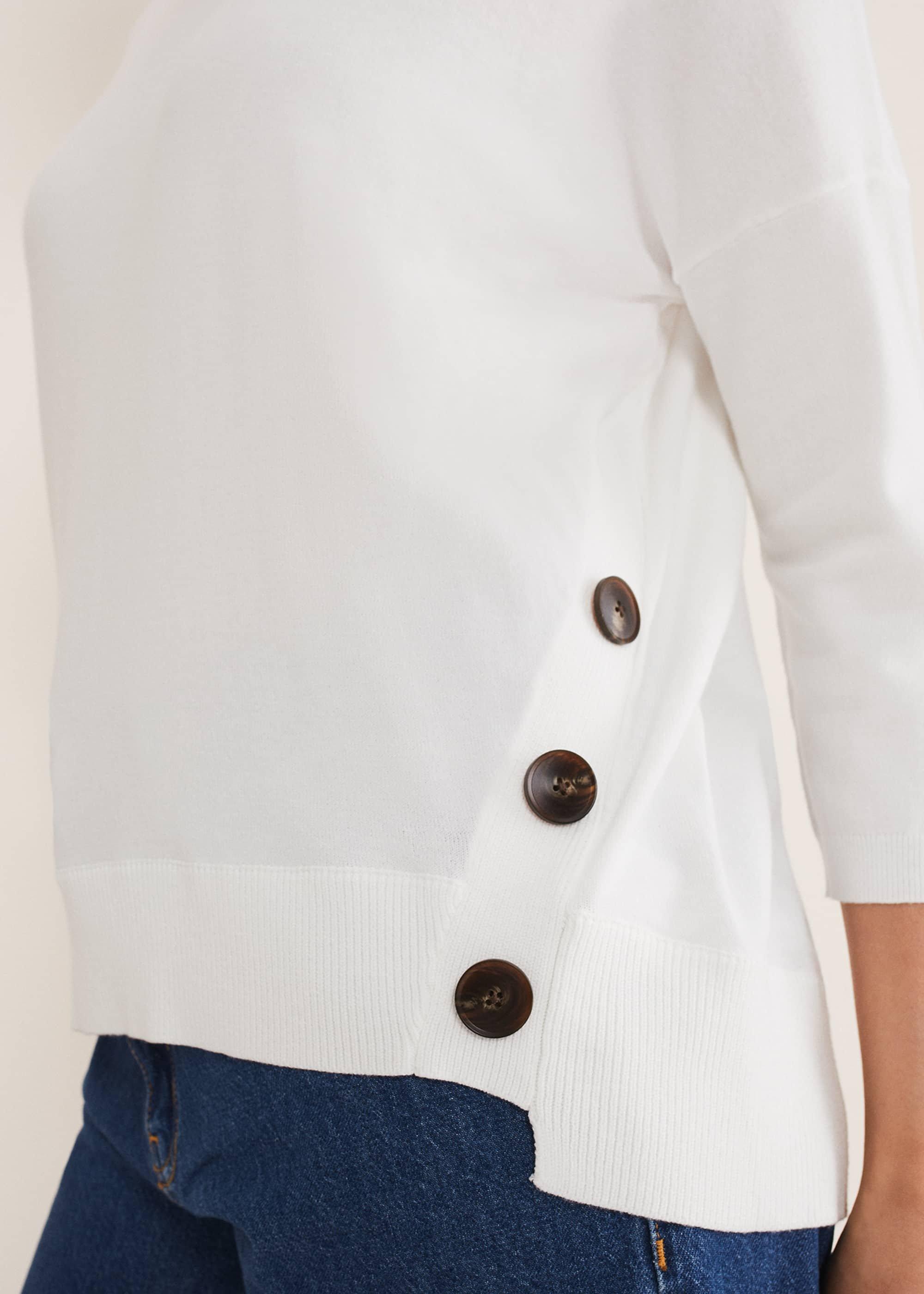 Linda Button Trim Knit