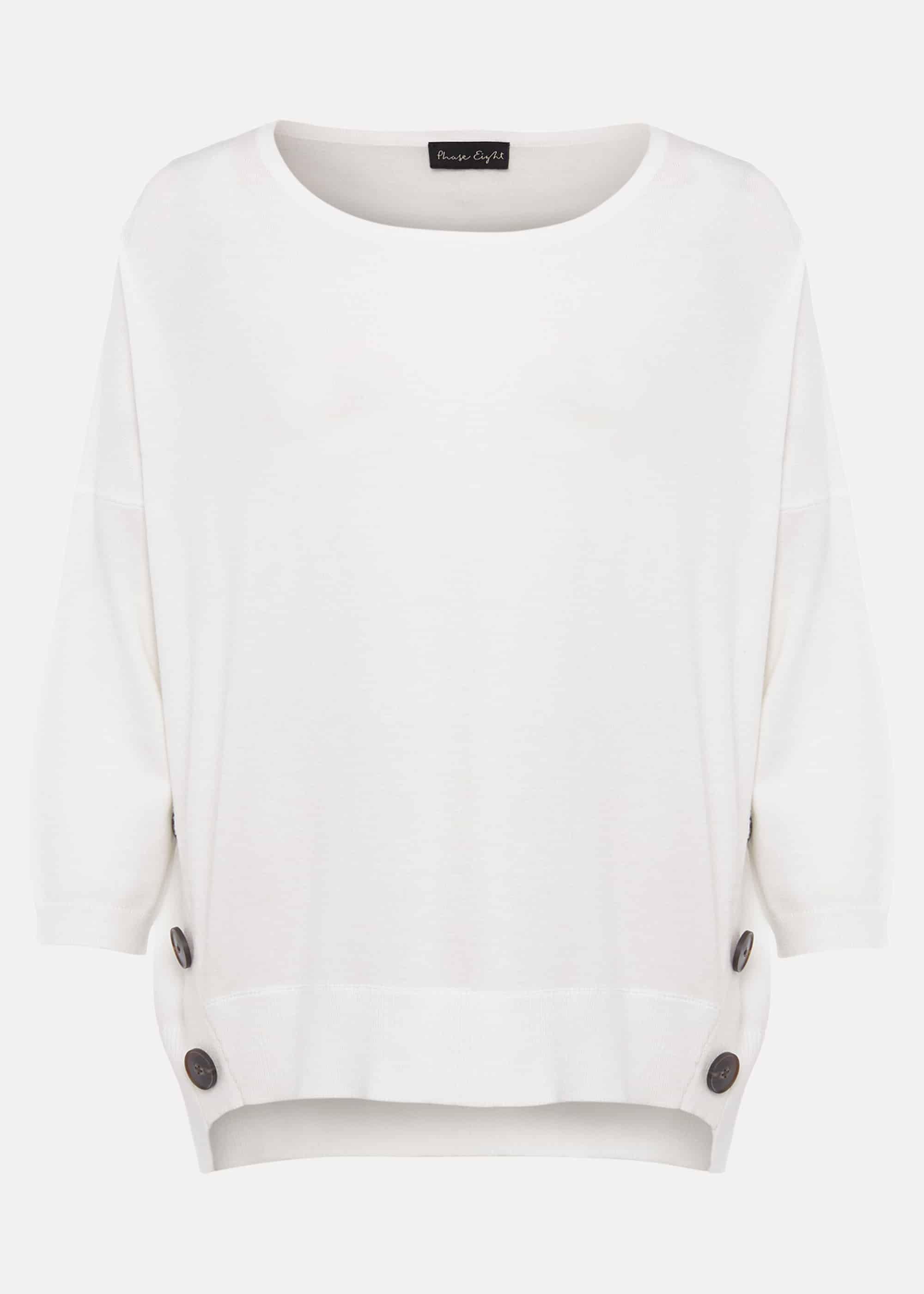 Linda Button Trim Knit