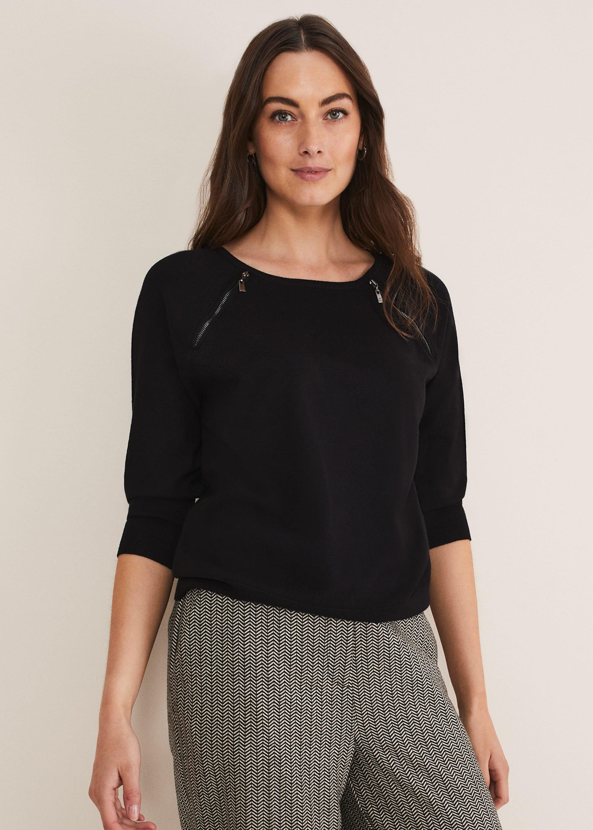 Lolan Zip Trim Knit Jumper