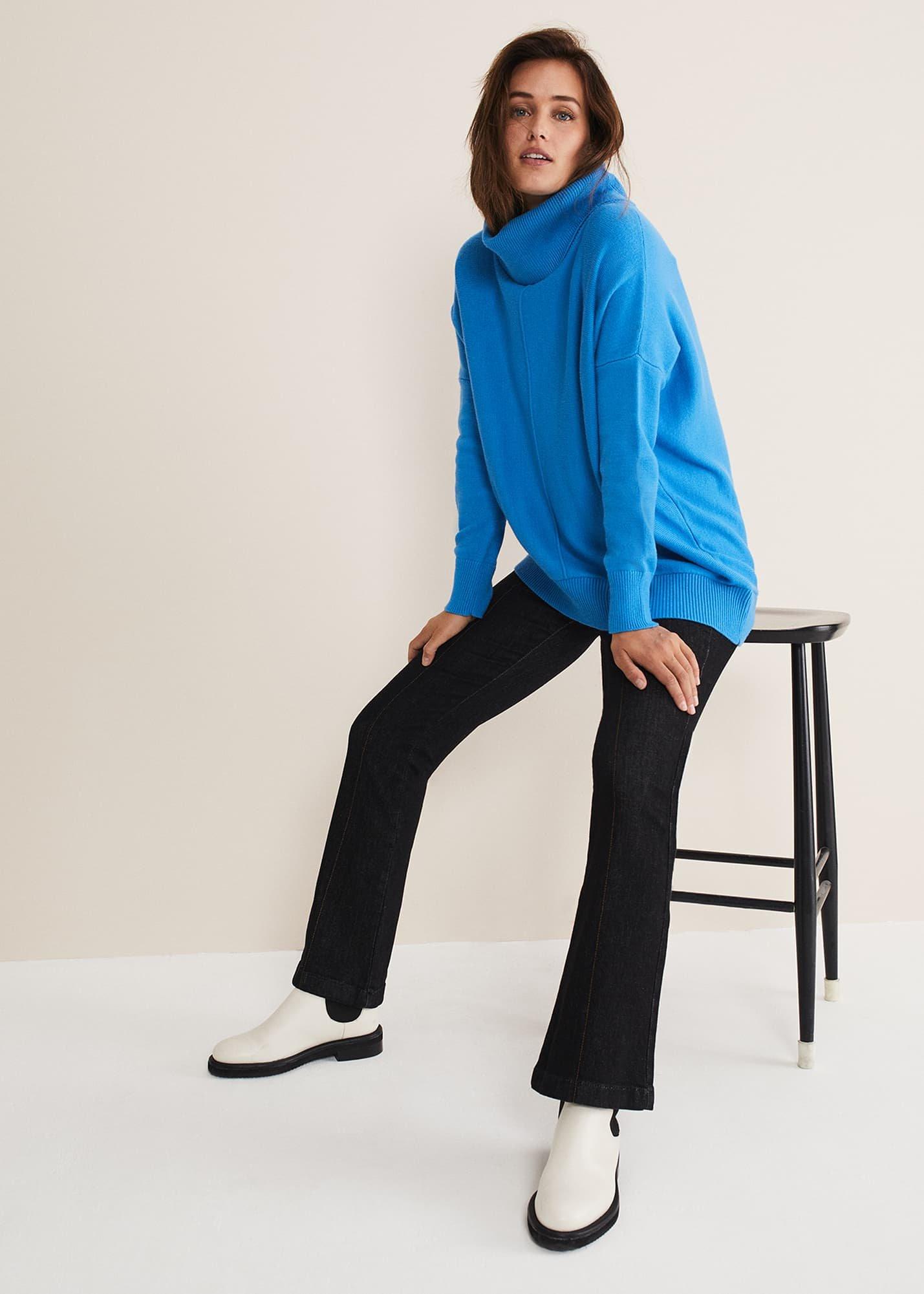 Annika Asymmetric Hem Chunky Jumper