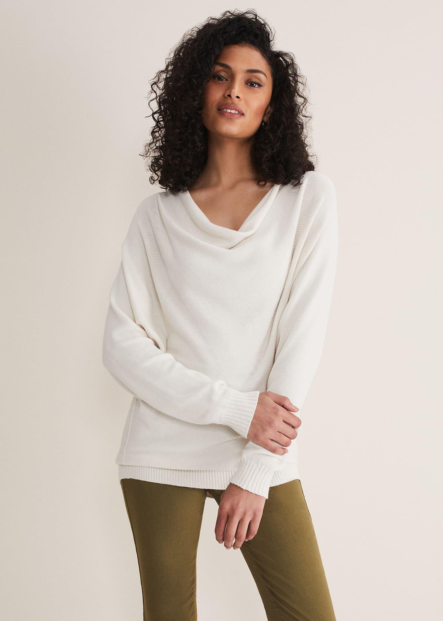 Layra Cowl Neck Knit Top