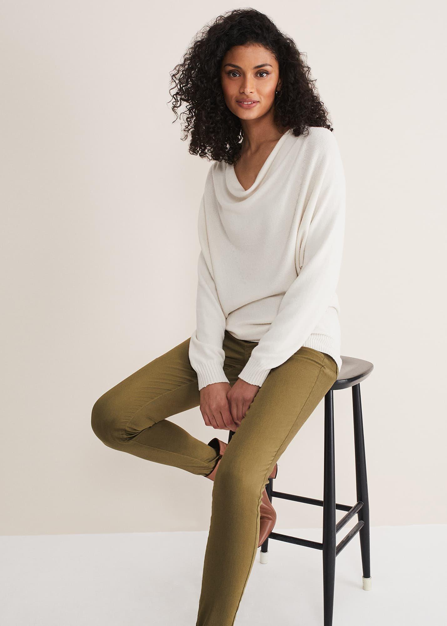 Layra Cowl Neck Knit Top