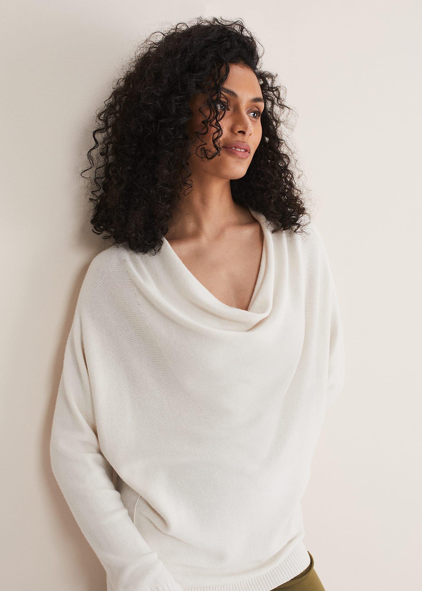 Layra Cowl Neck Knit Top