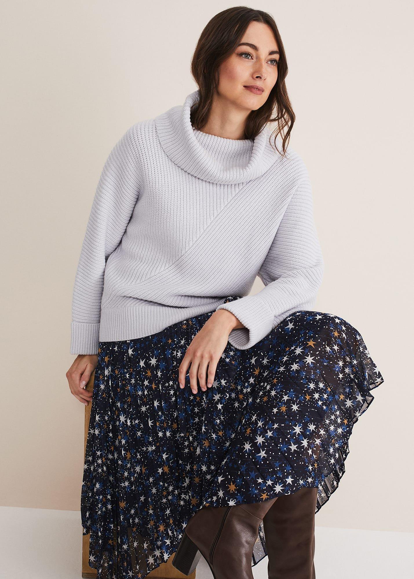 Suri Cowl Neck Knit Jumper