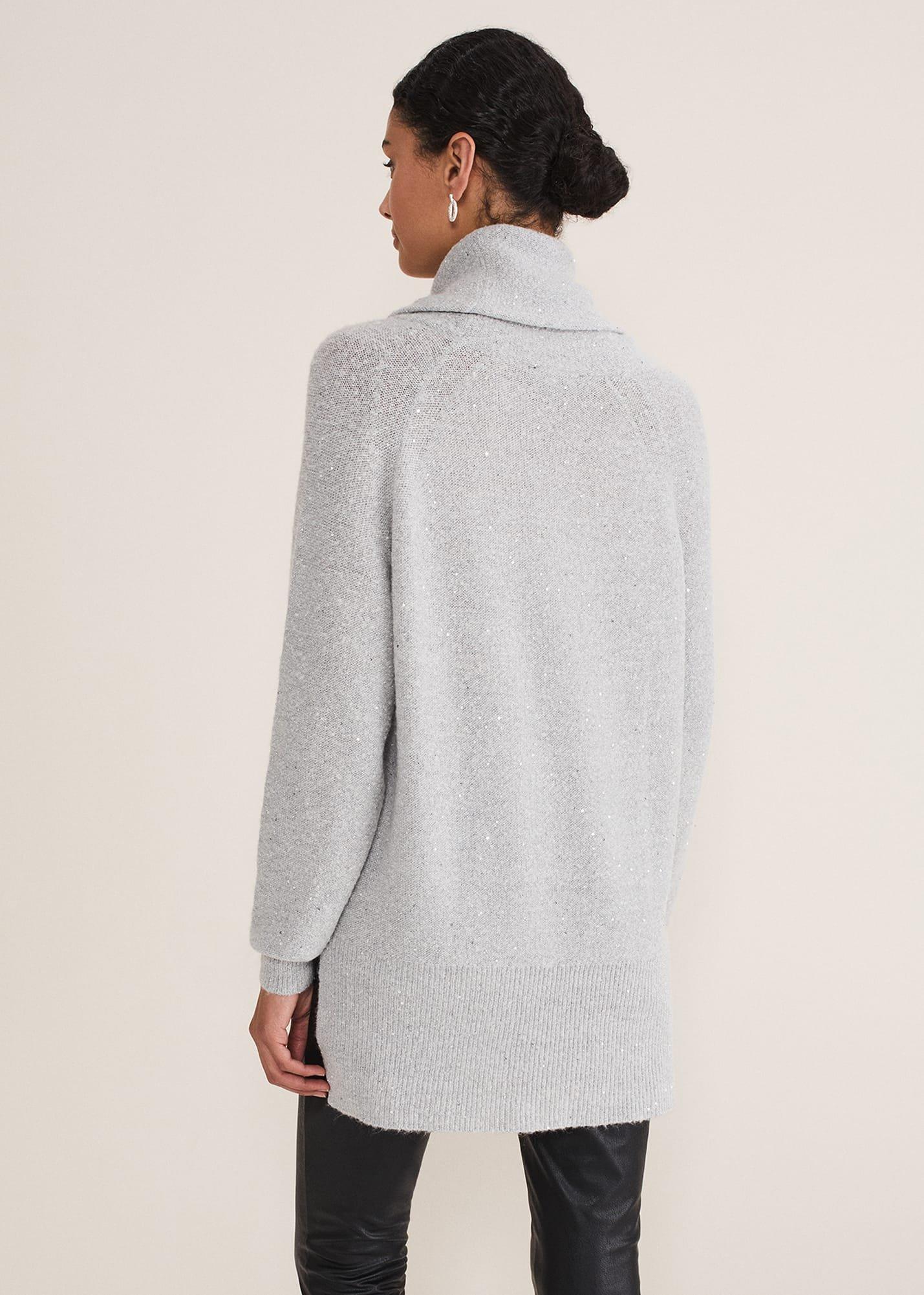 Bronte Cowl Neck Sequin Jumper
