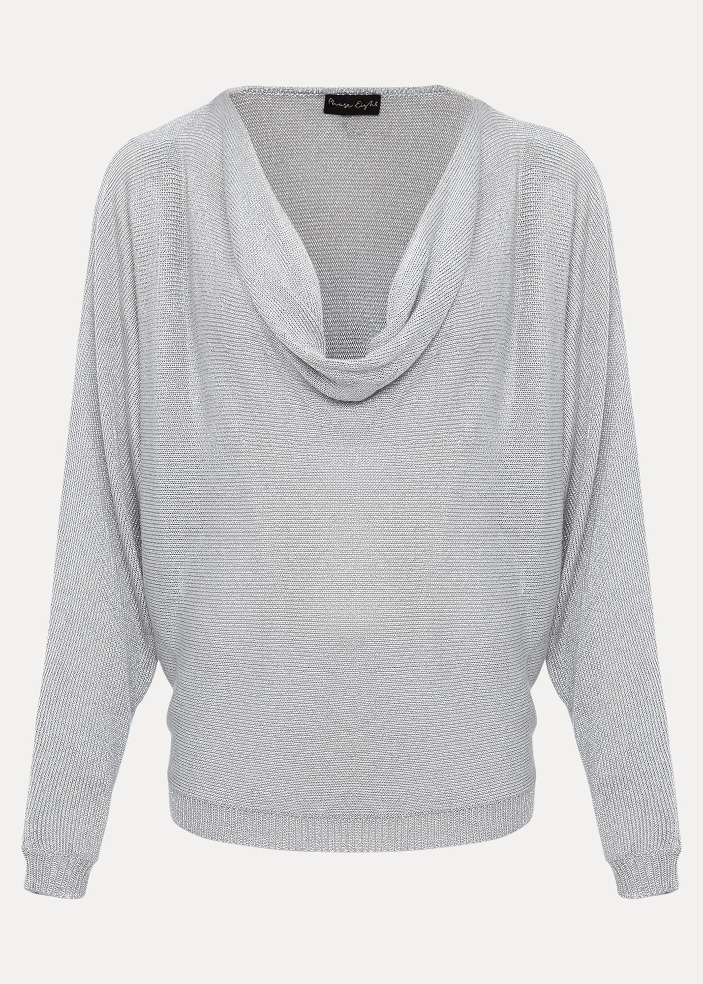 Malti Metallic Cowl Neck Knit
