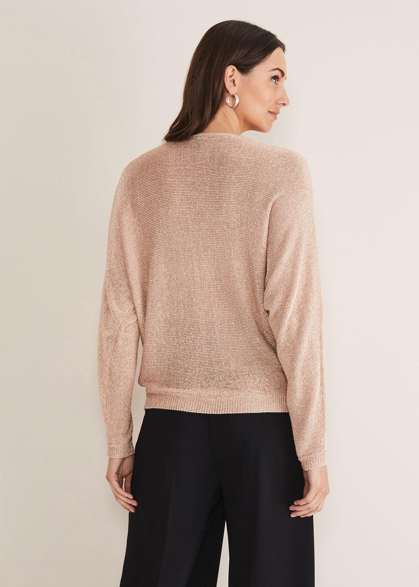 Malti Metallic Cowl Neck Knit