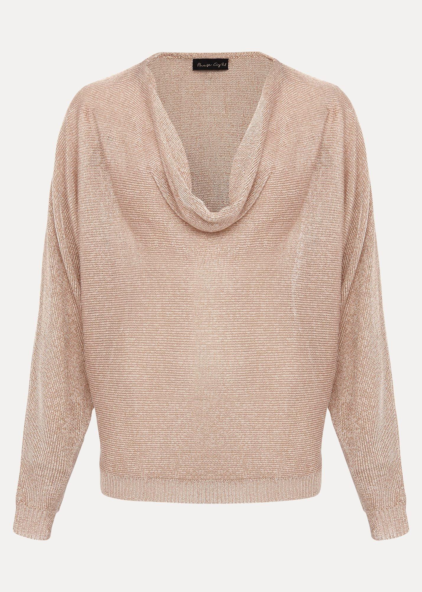 Malti Metallic Cowl Neck Knit