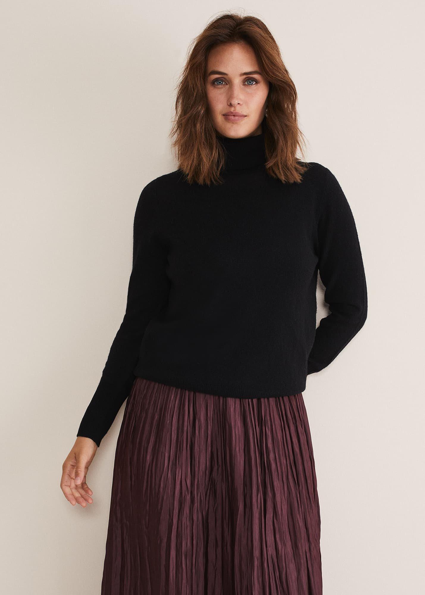 Cressida Wool Cashmere Roll Neck