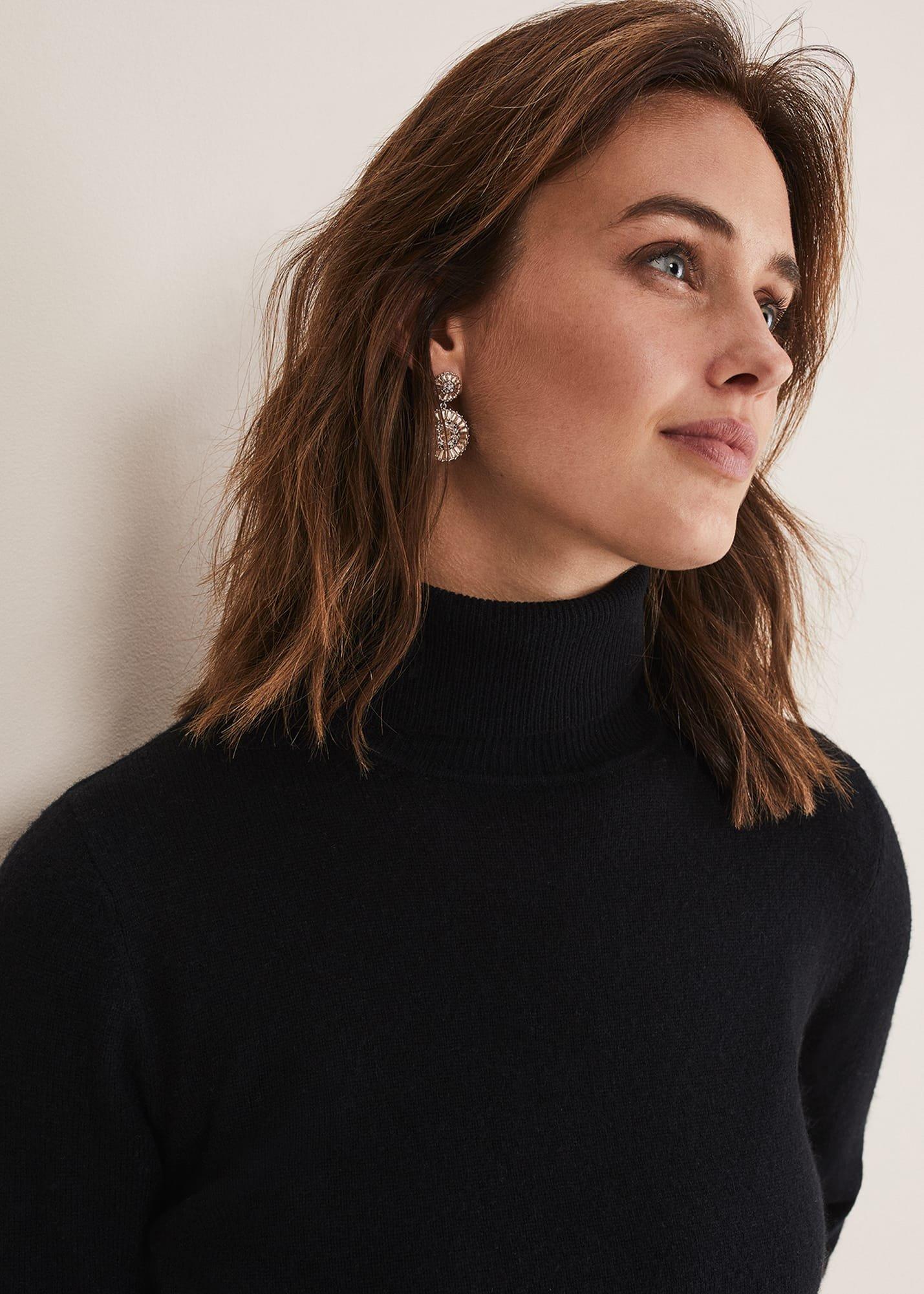 Cressida Wool Cashmere Roll Neck