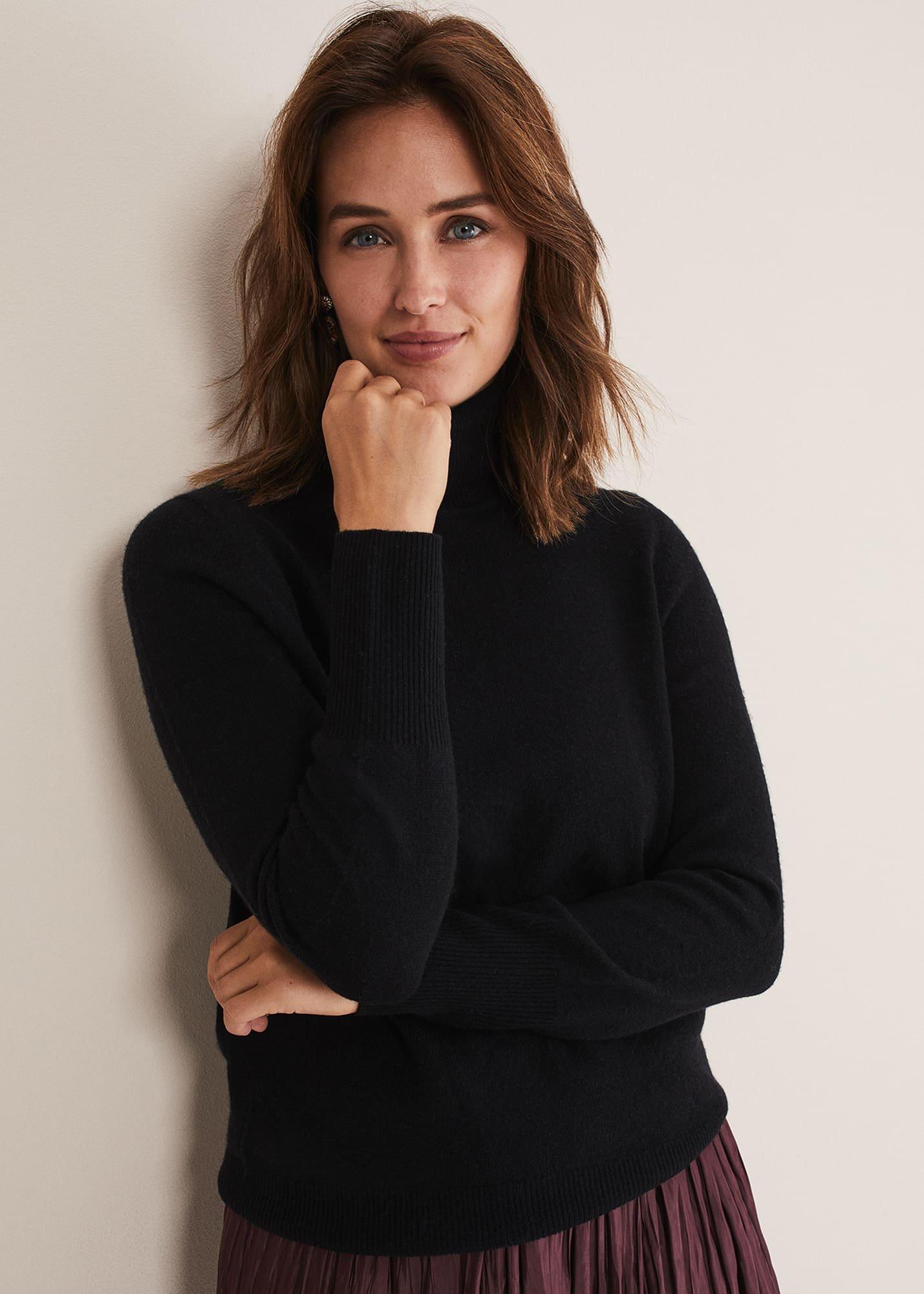 Cressida Wool Cashmere Roll Neck