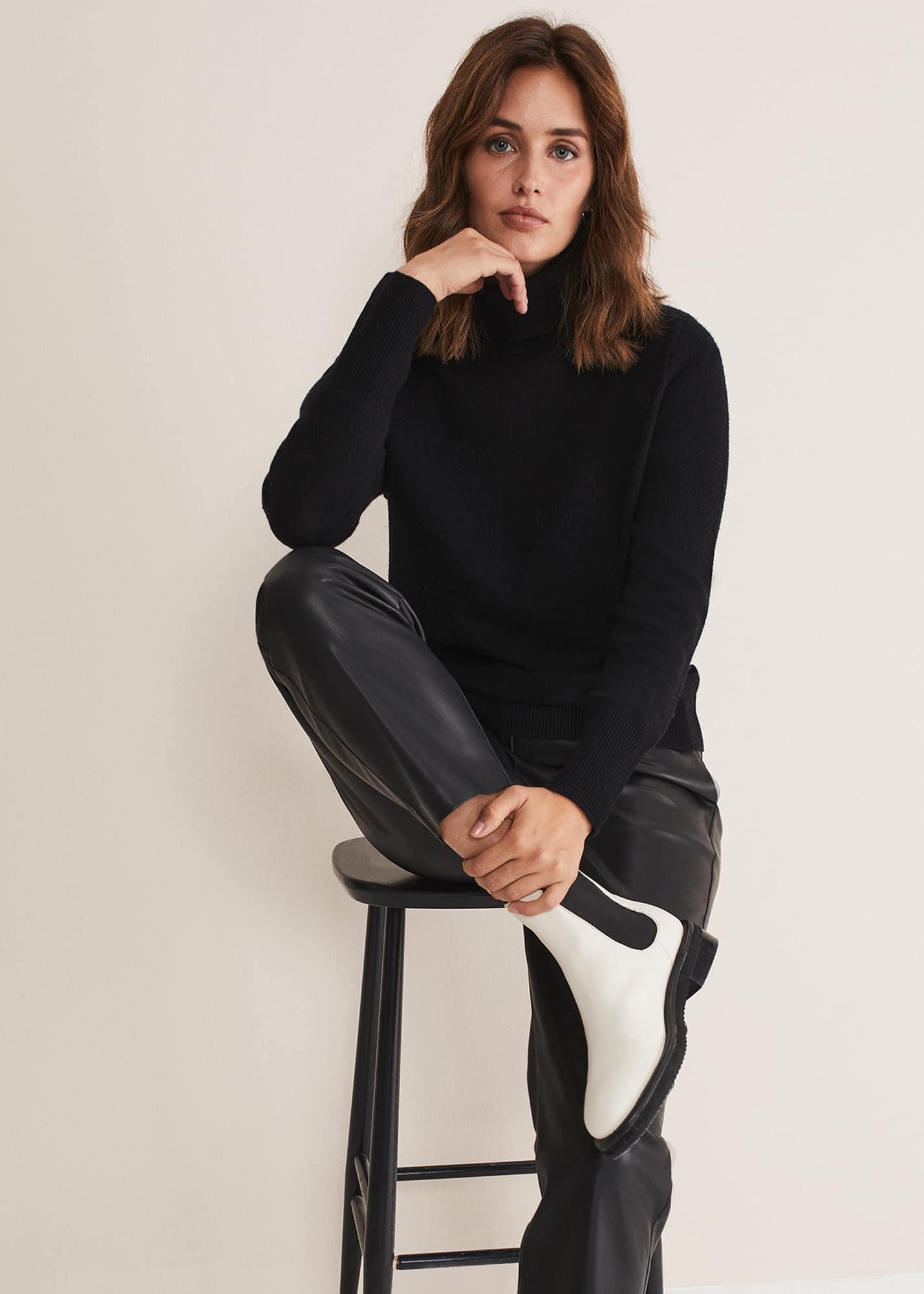 Cressida Wool Cashmere Roll Neck