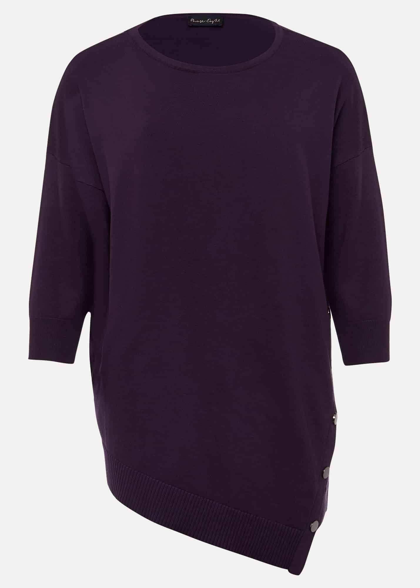 Leoni Asymmetric Button Trim Jumper