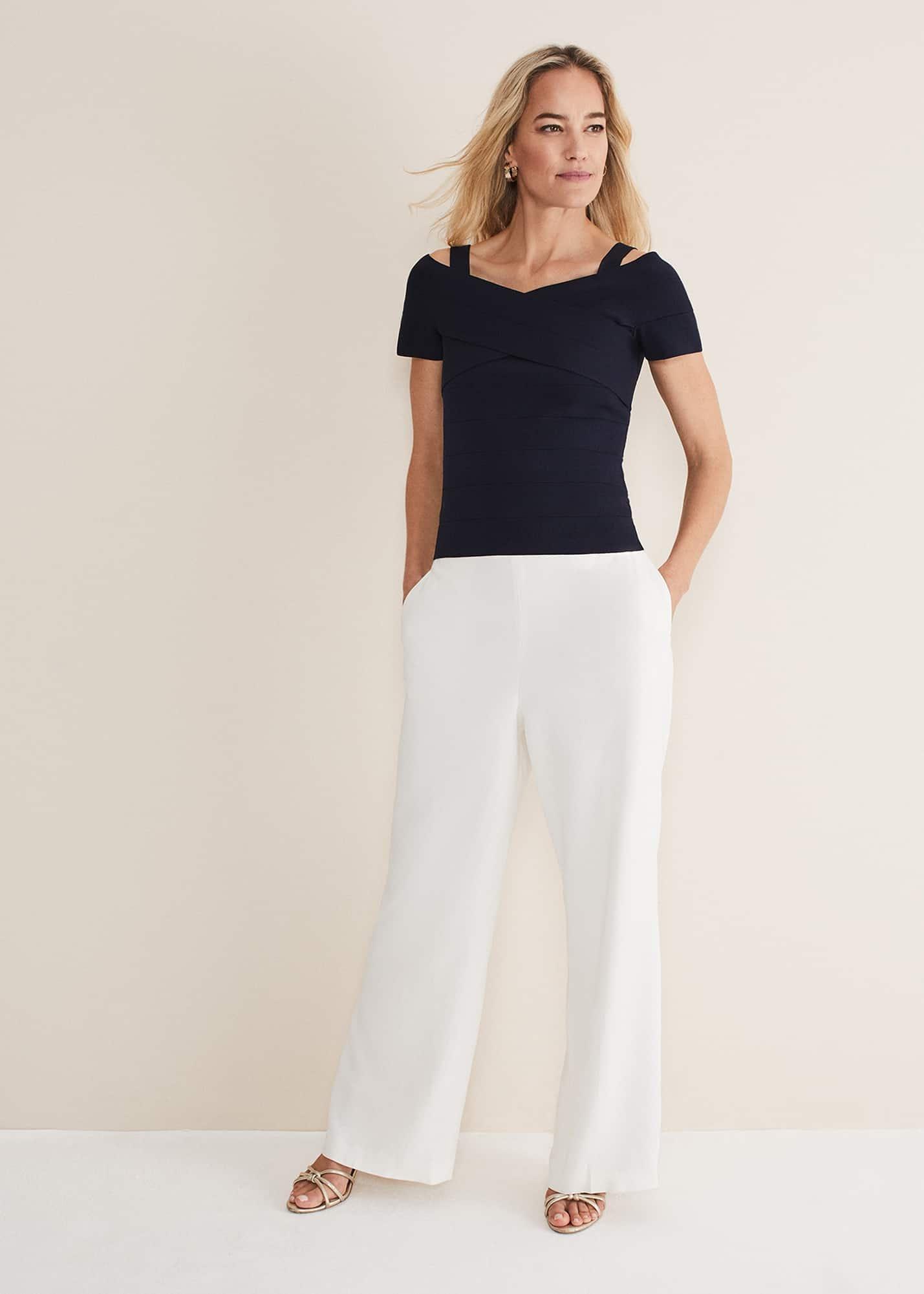 Jasmine Bardot Knitted Bandage Top