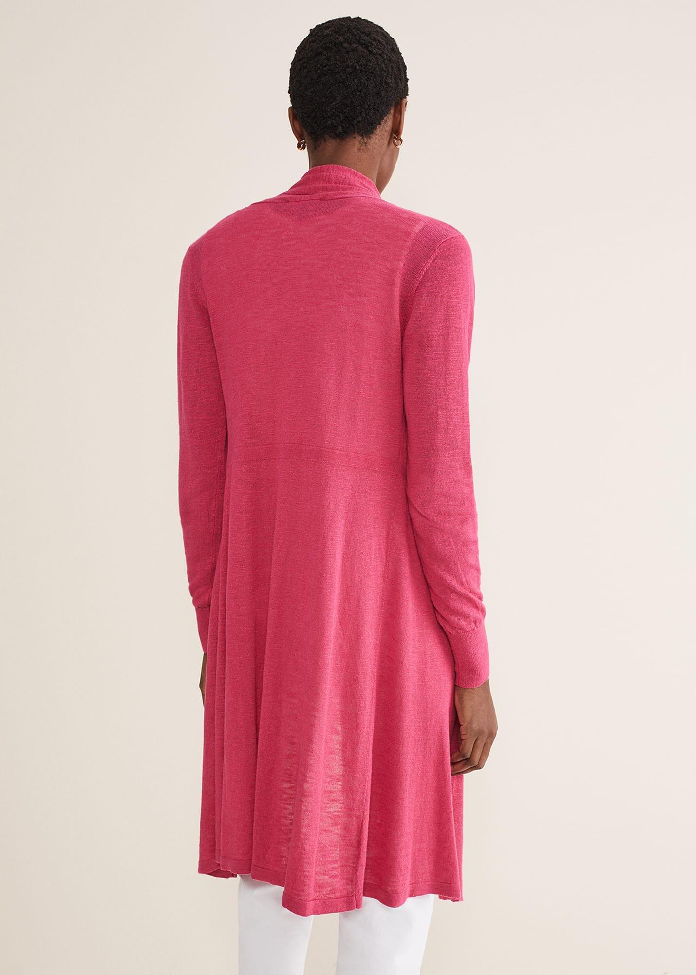 Louise Linen Longline Cardigan