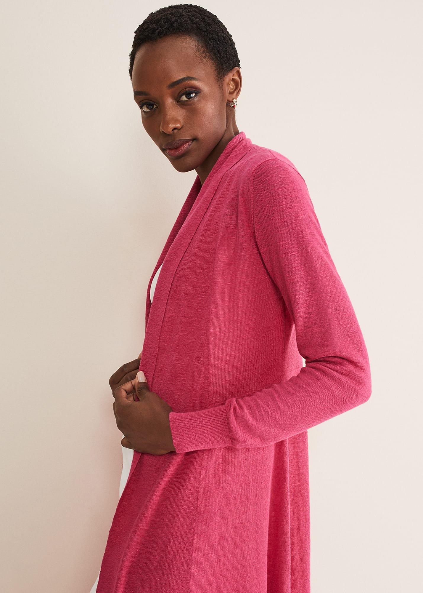 Louise Linen Longline Cardigan