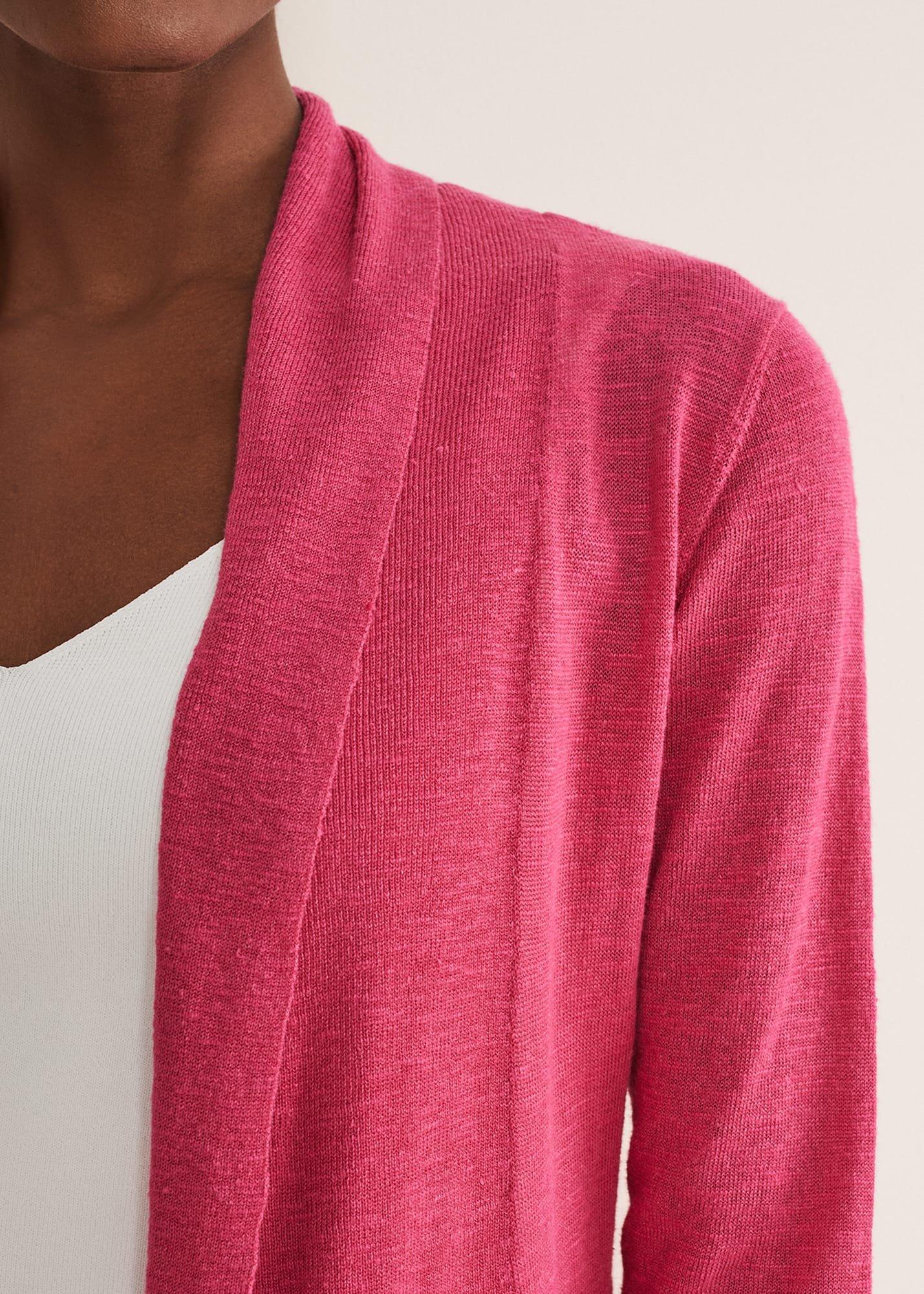 Louise Linen Longline Cardigan