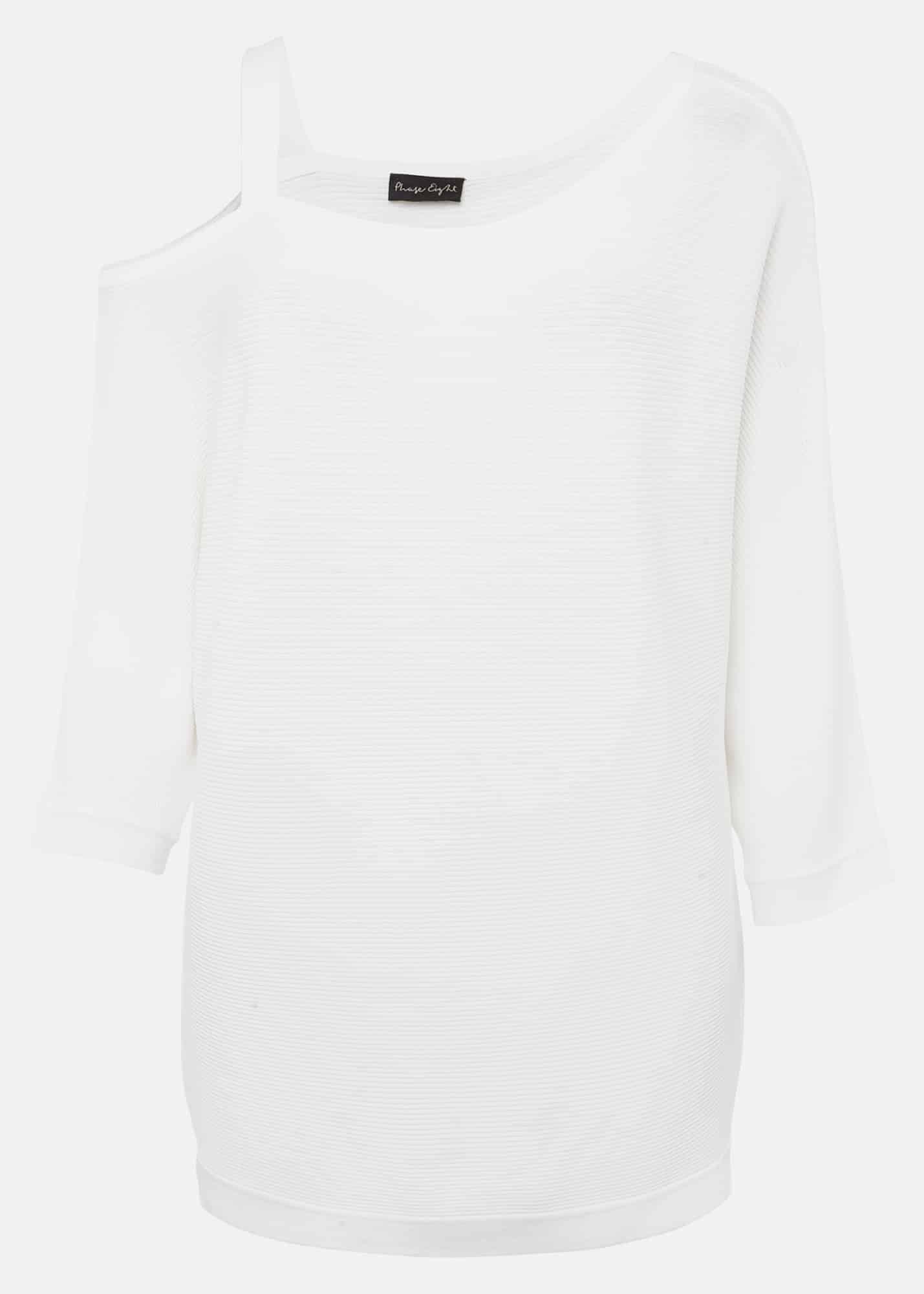 Evie One Shouler Ripple Knit