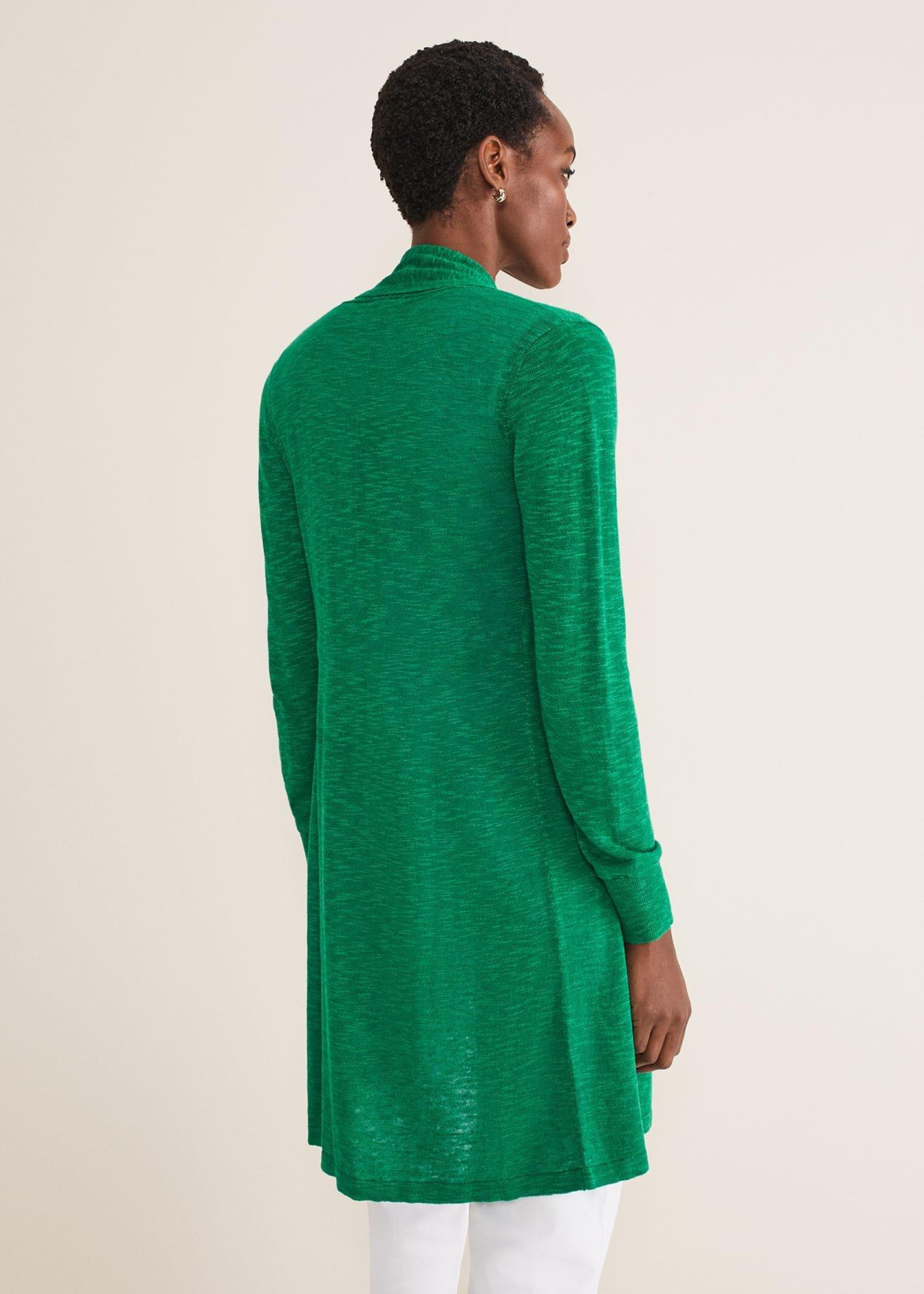 Louise Linen Longline Cardigan