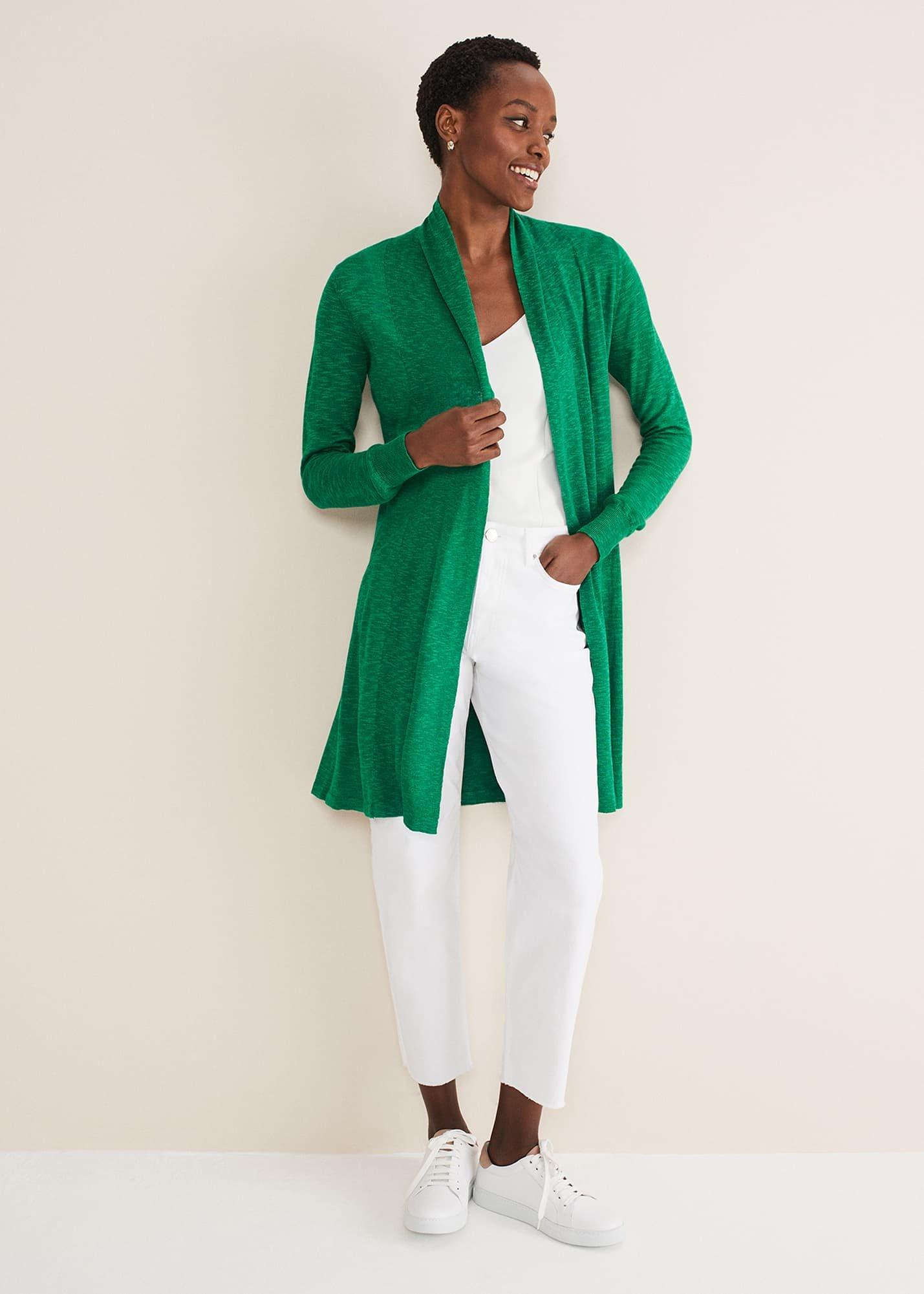 Louise Linen Longline Cardigan