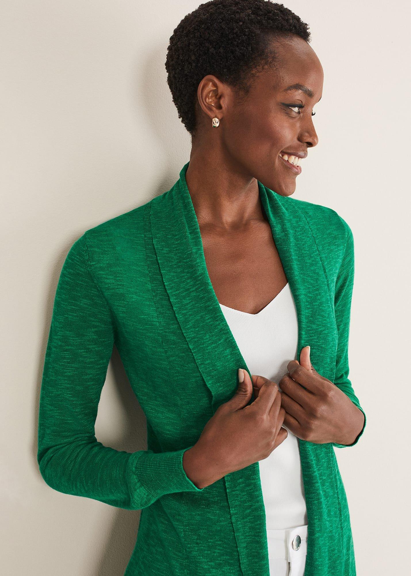 Louise Linen Longline Cardigan